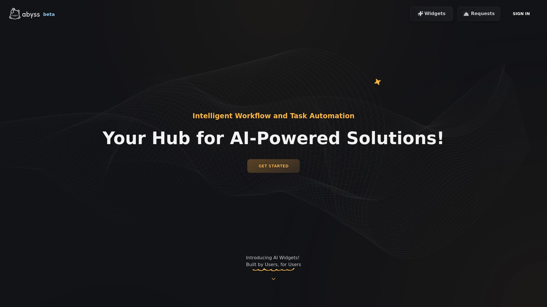 Abyss website preview