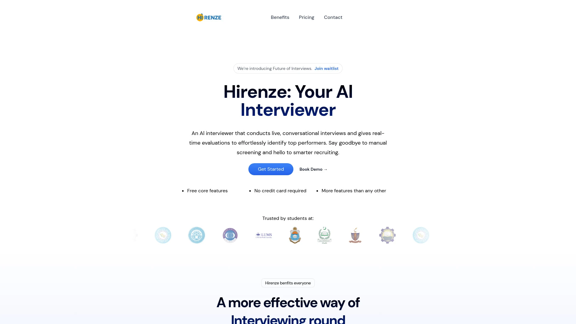 Hirenze website preview