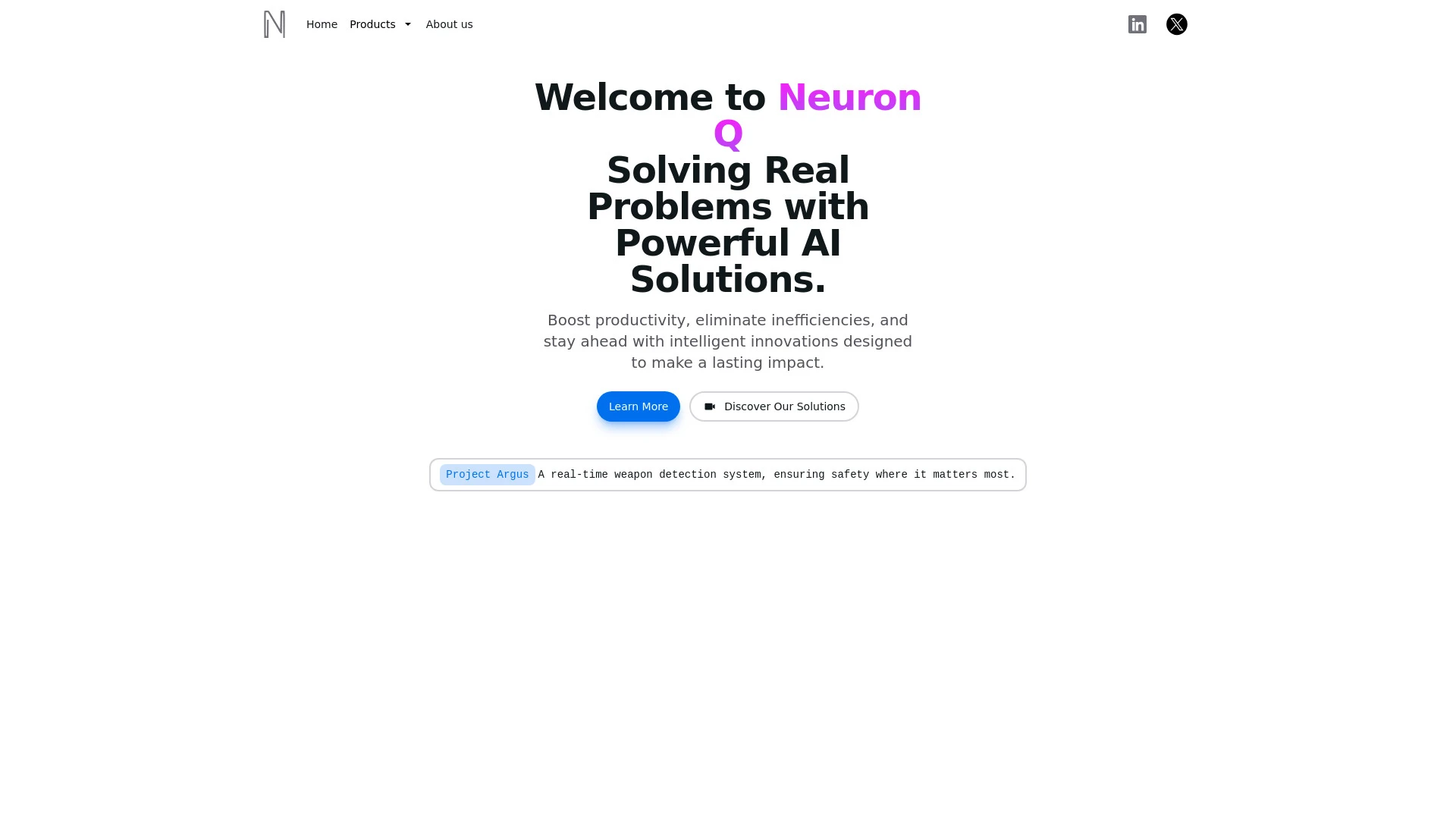 Neuron Q website preview