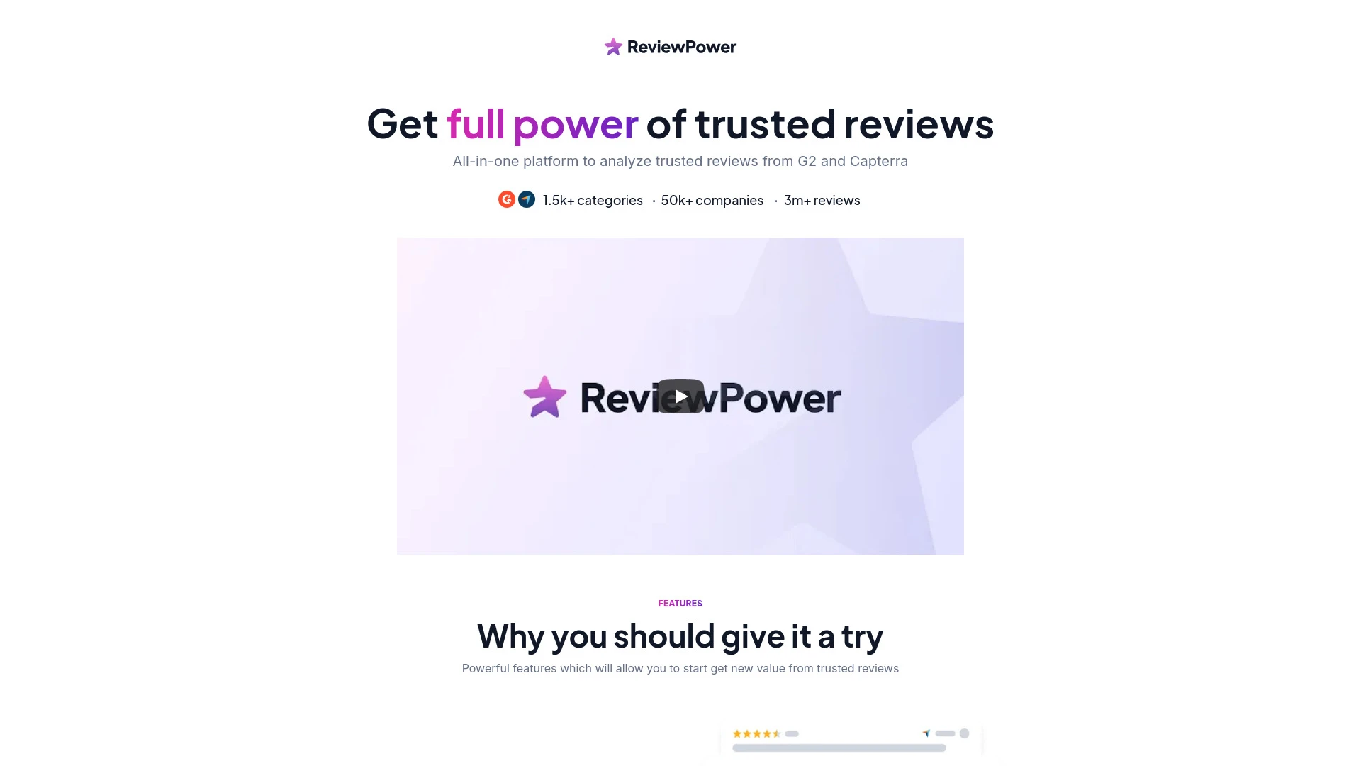 ReviewPower website preview