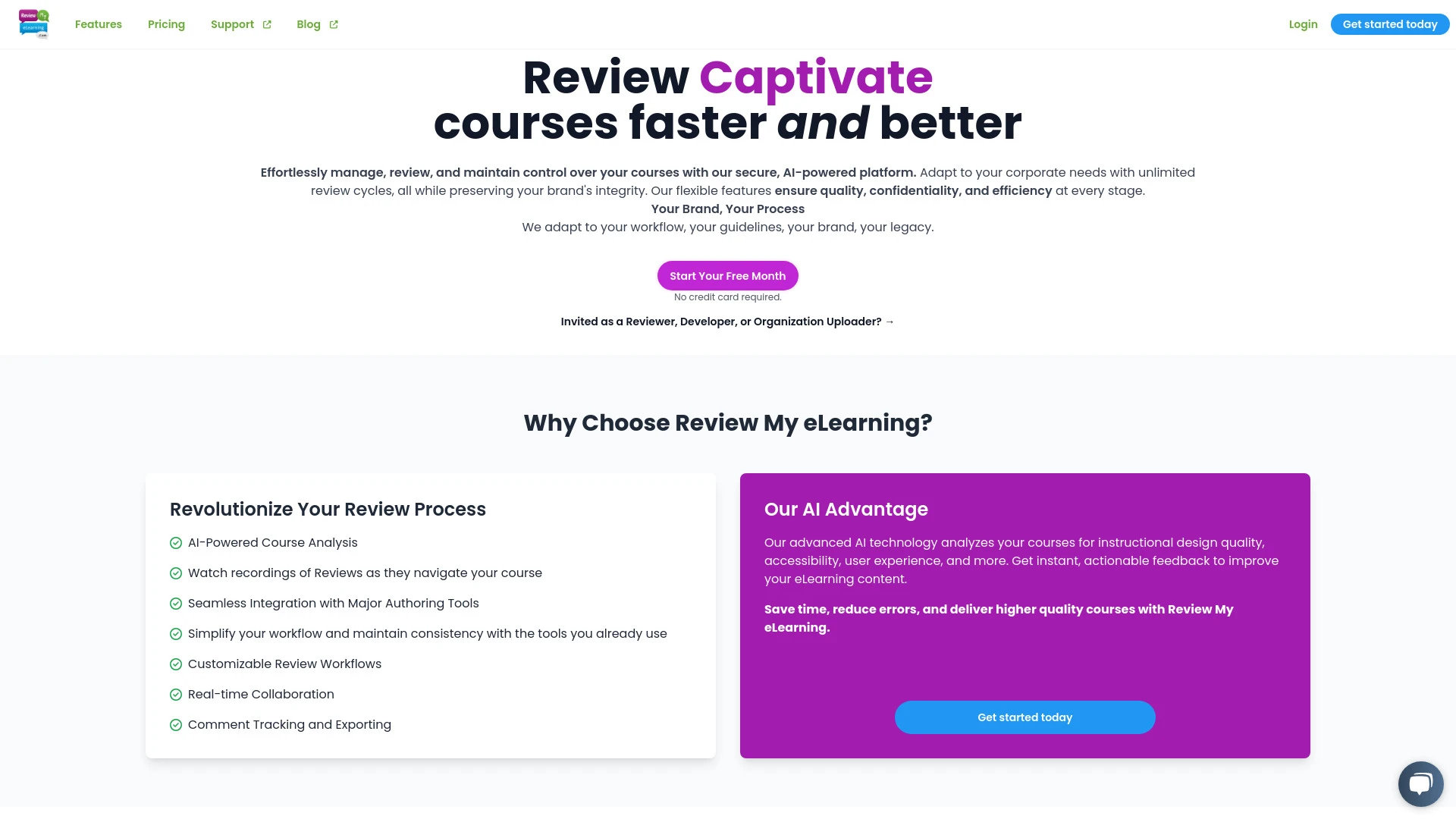 Review My eLearning website preview