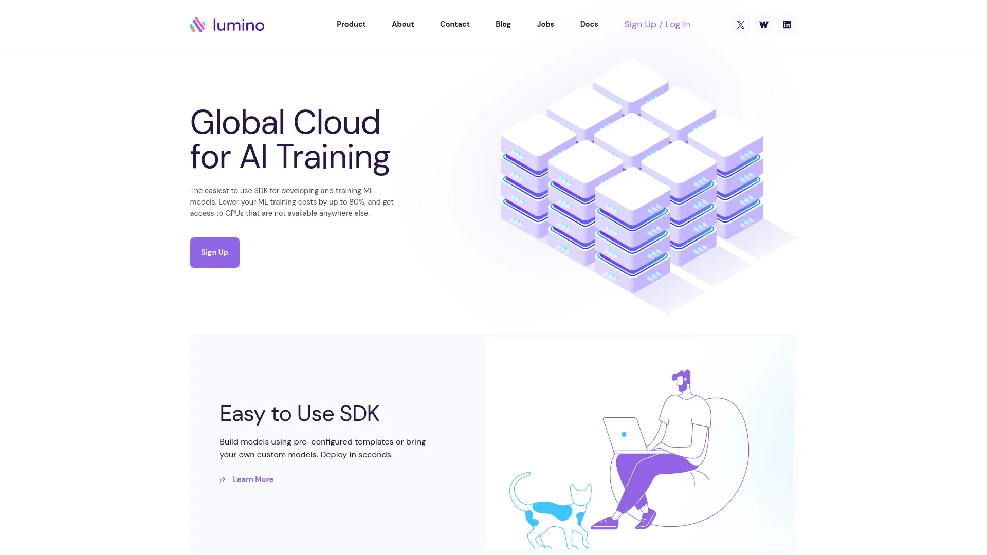 Lumino Labs website preview