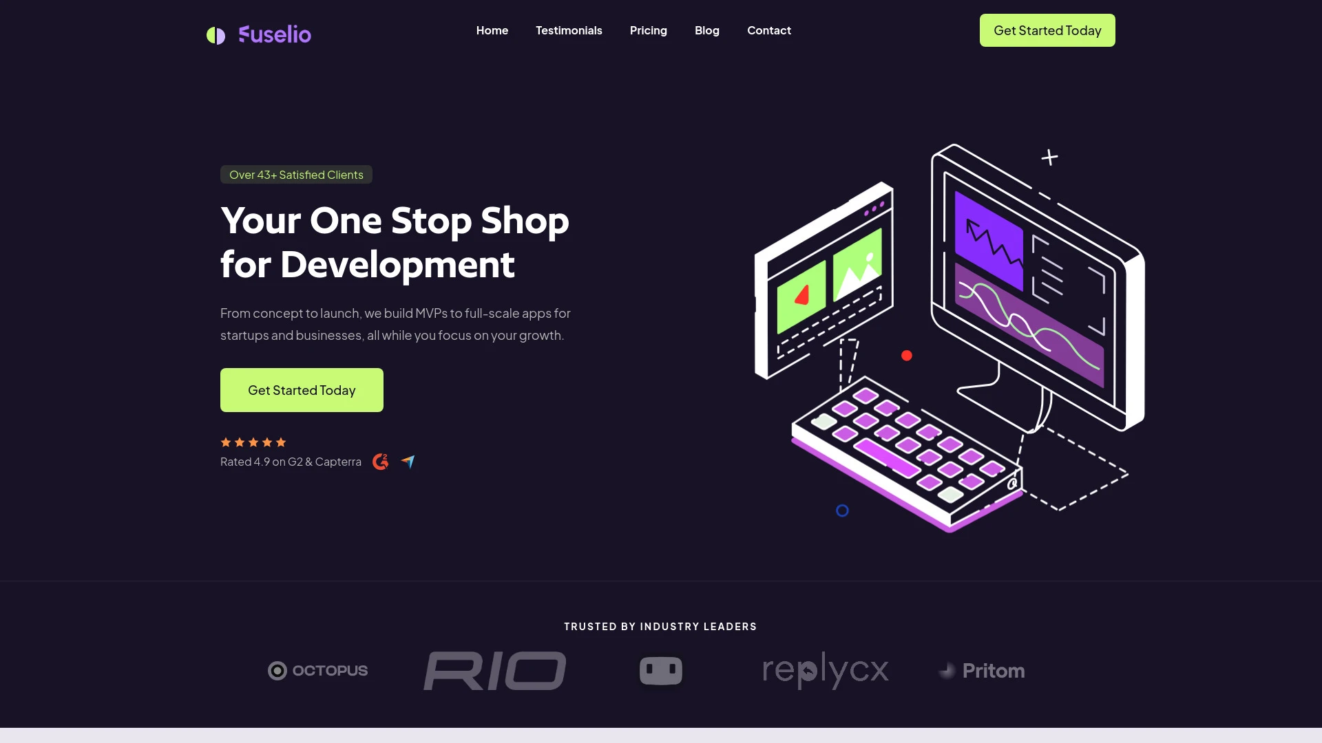 Fuselio website preview