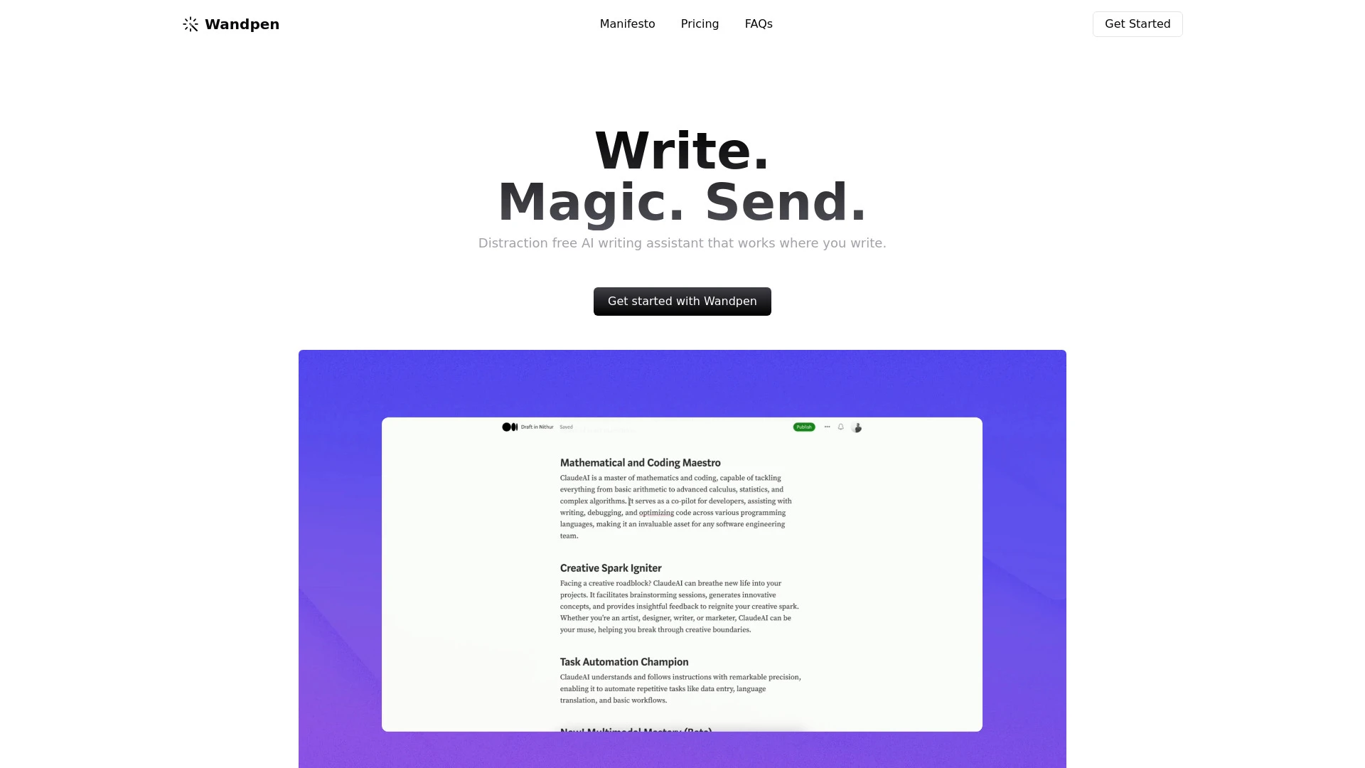 Wandpen website preview