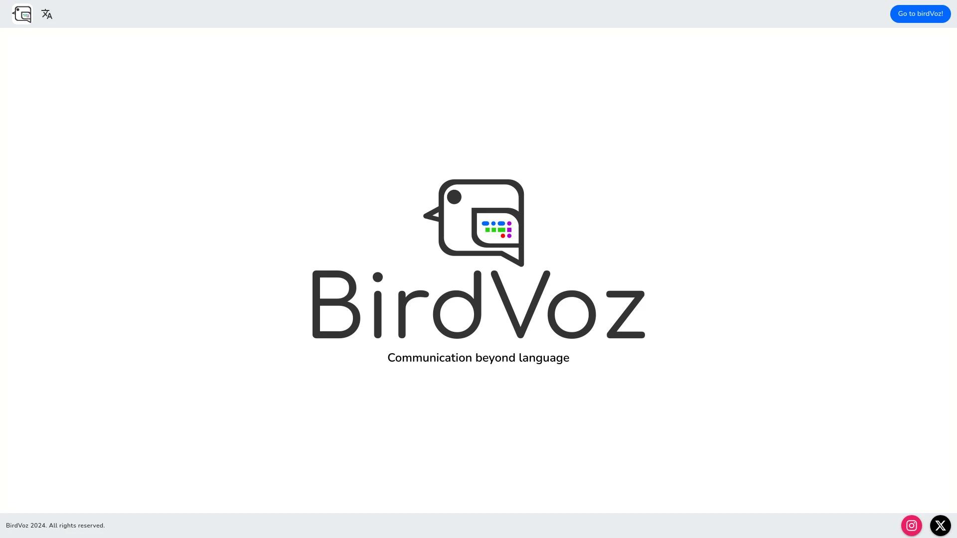 BirdVoz website preview