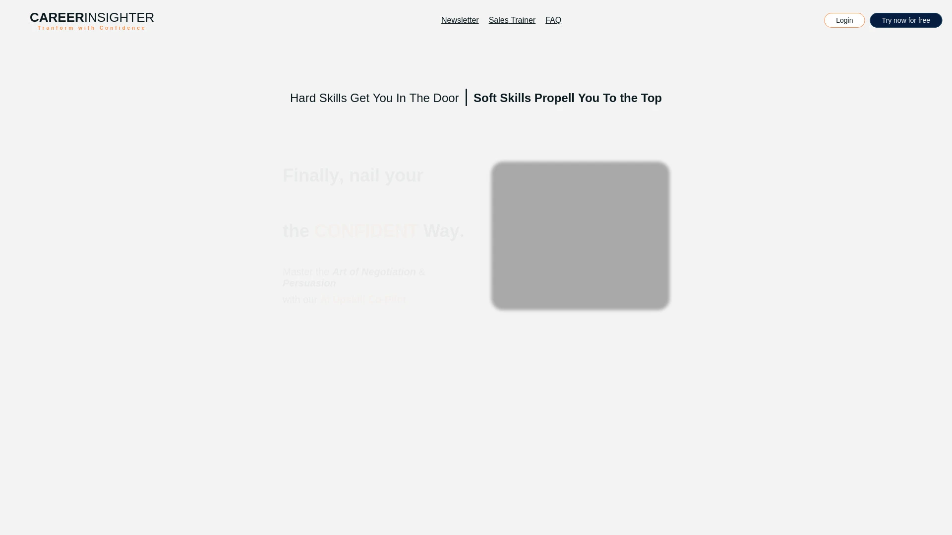 CareerInsighter website preview