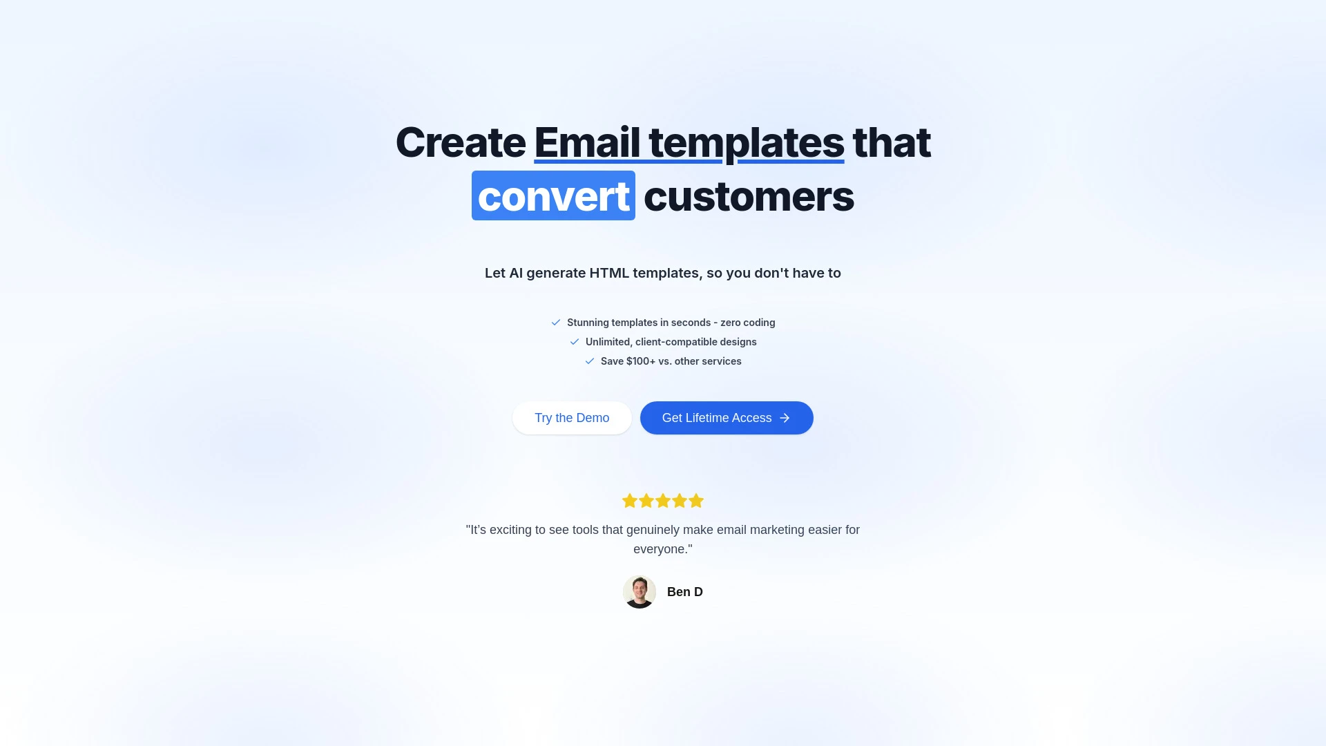 HTML Email website preview