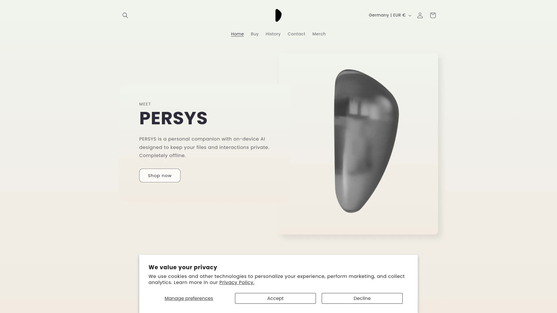 PERSYS website preview