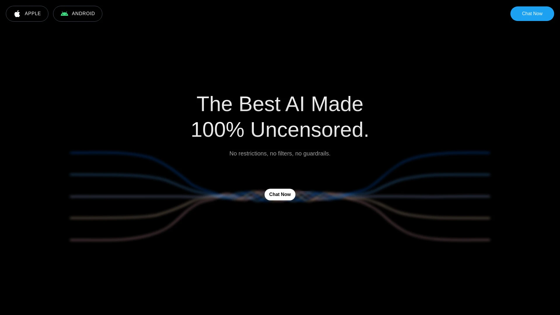 Uncensored AI website preview