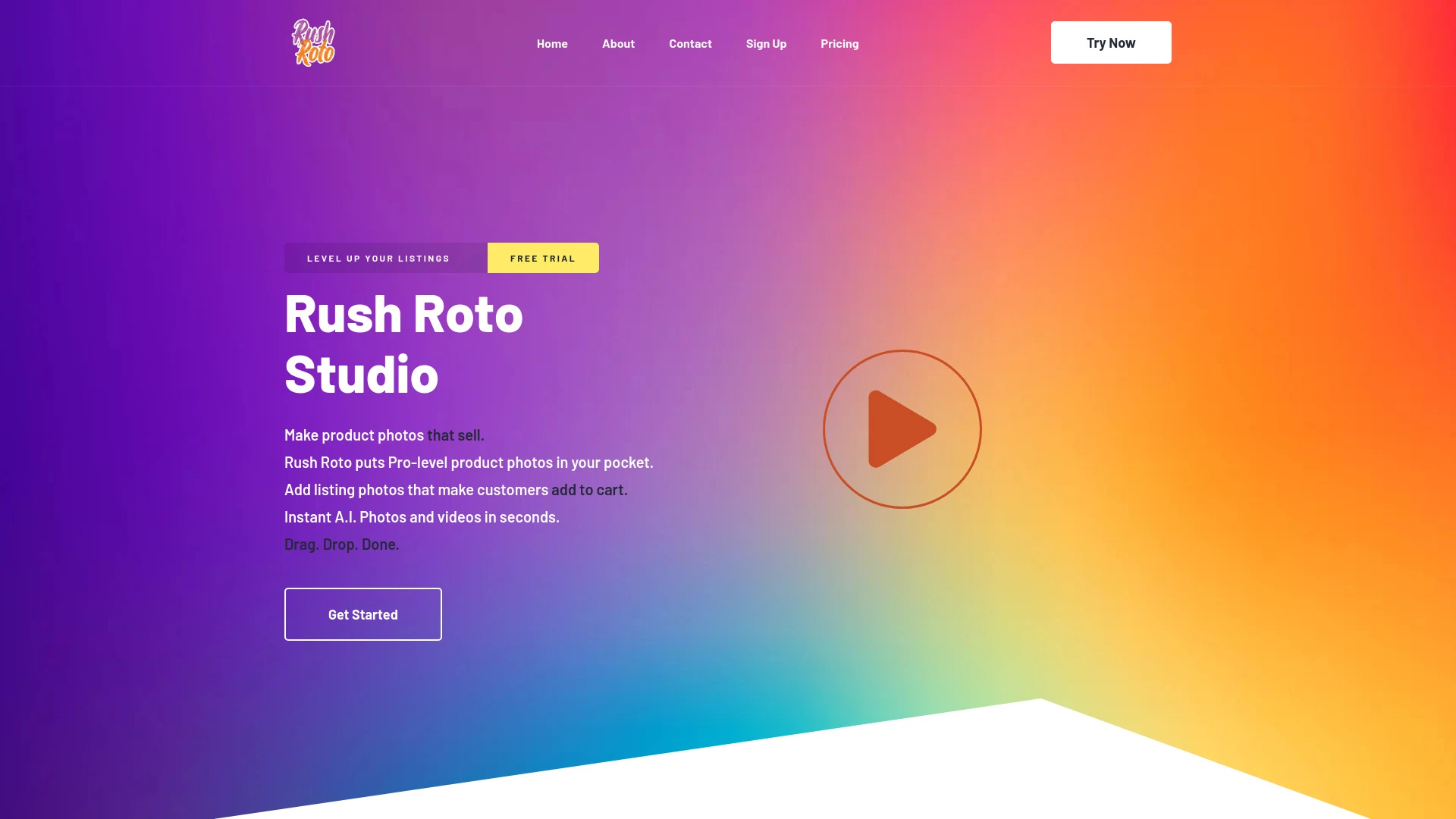 Rush Roto Studio website preview