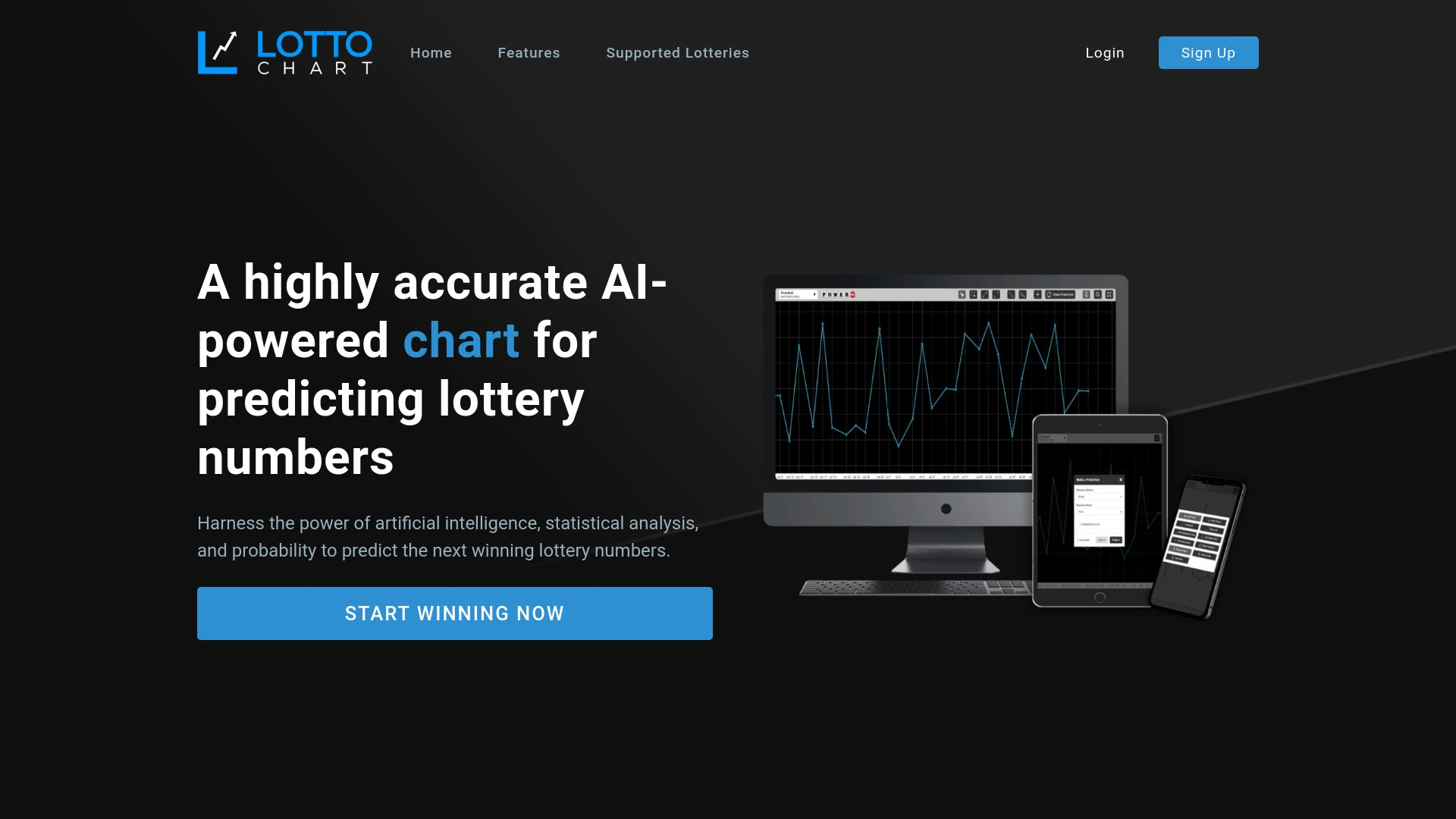 Lotto Chart website preview