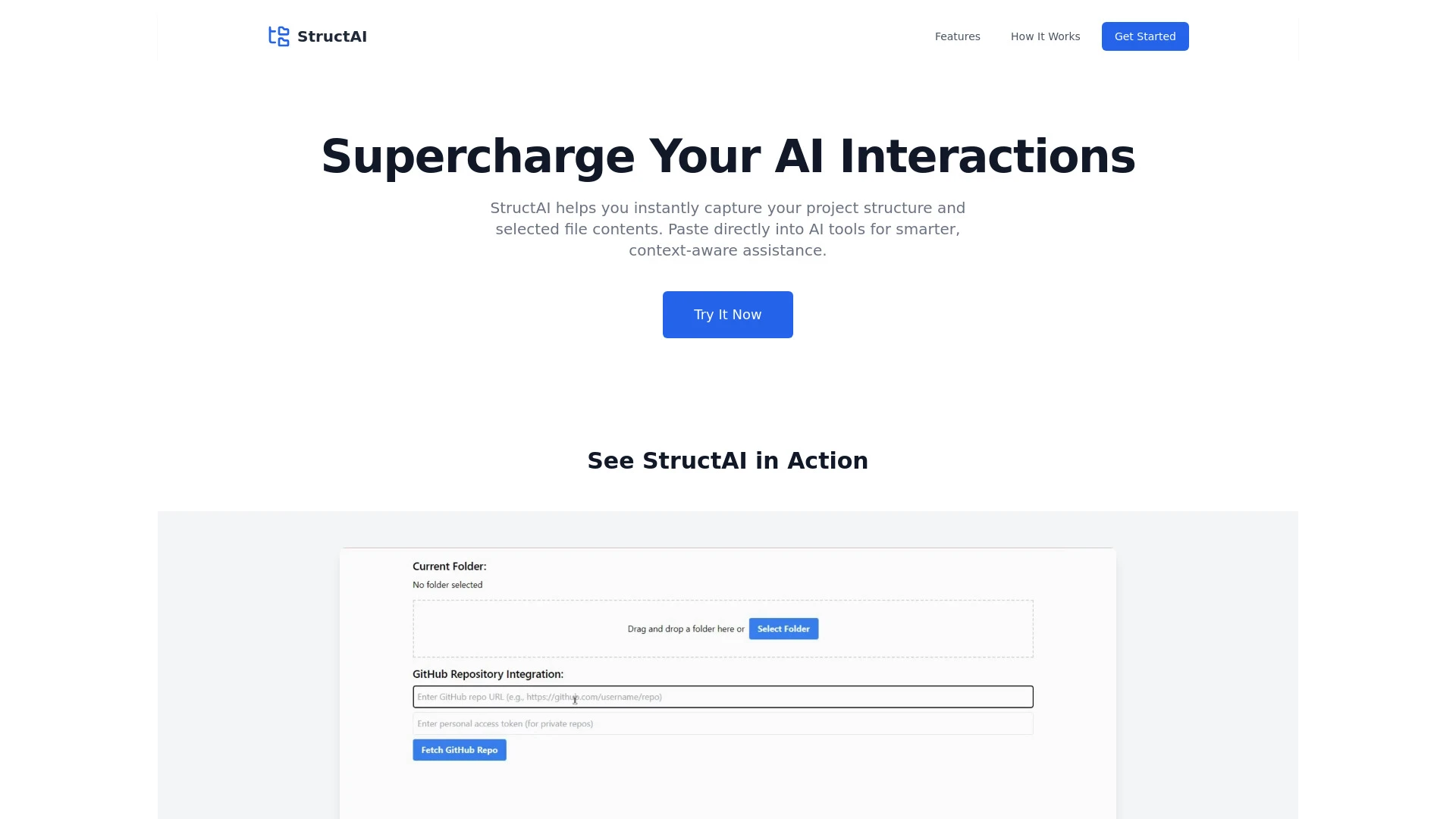 Struct2AI website preview