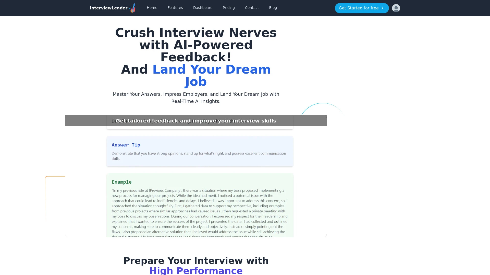 InterviewLeader website preview