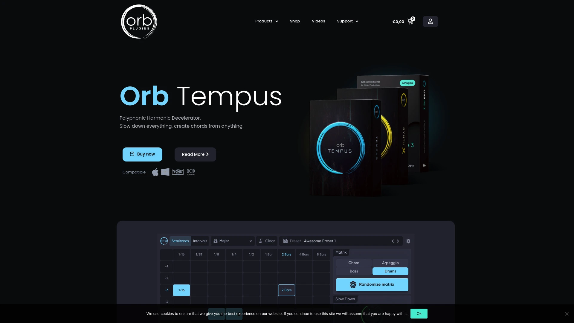 Orb Plugins website preview