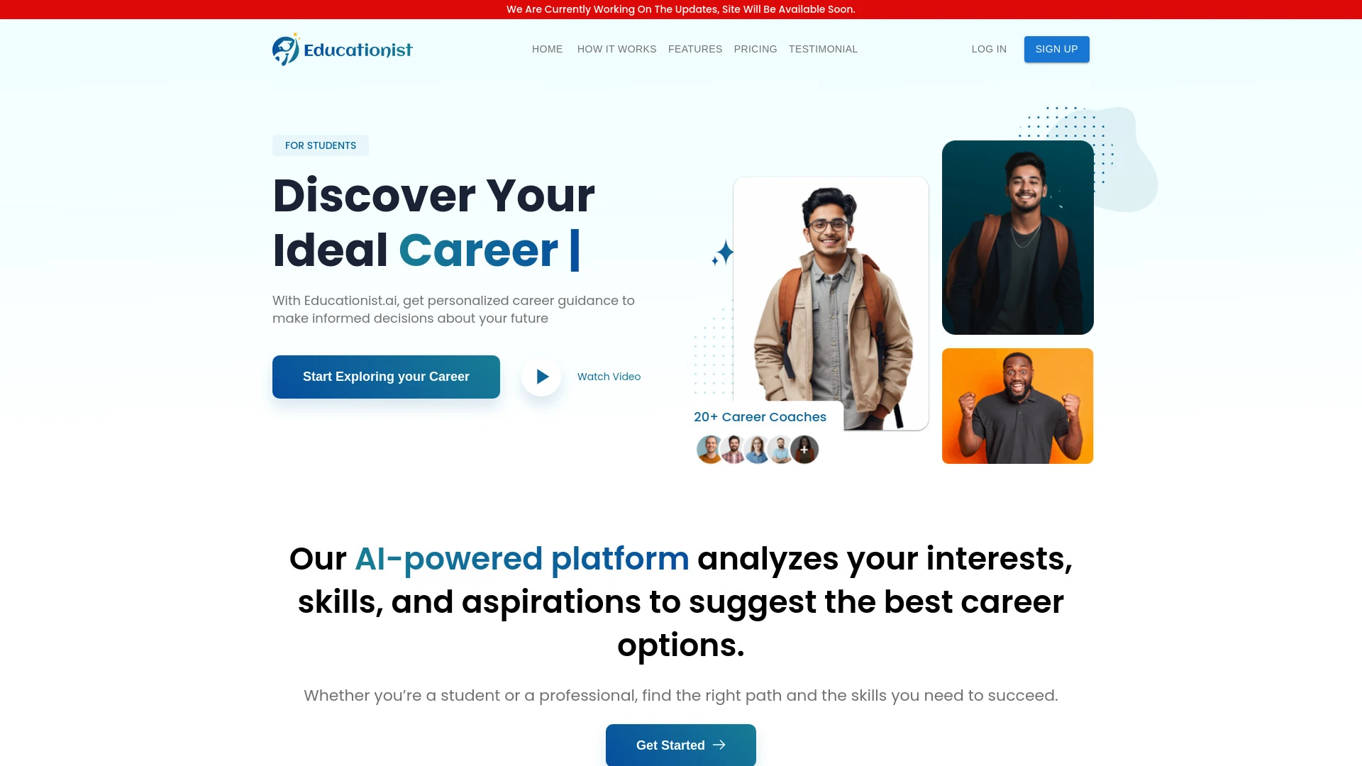 Educationist.AI website preview