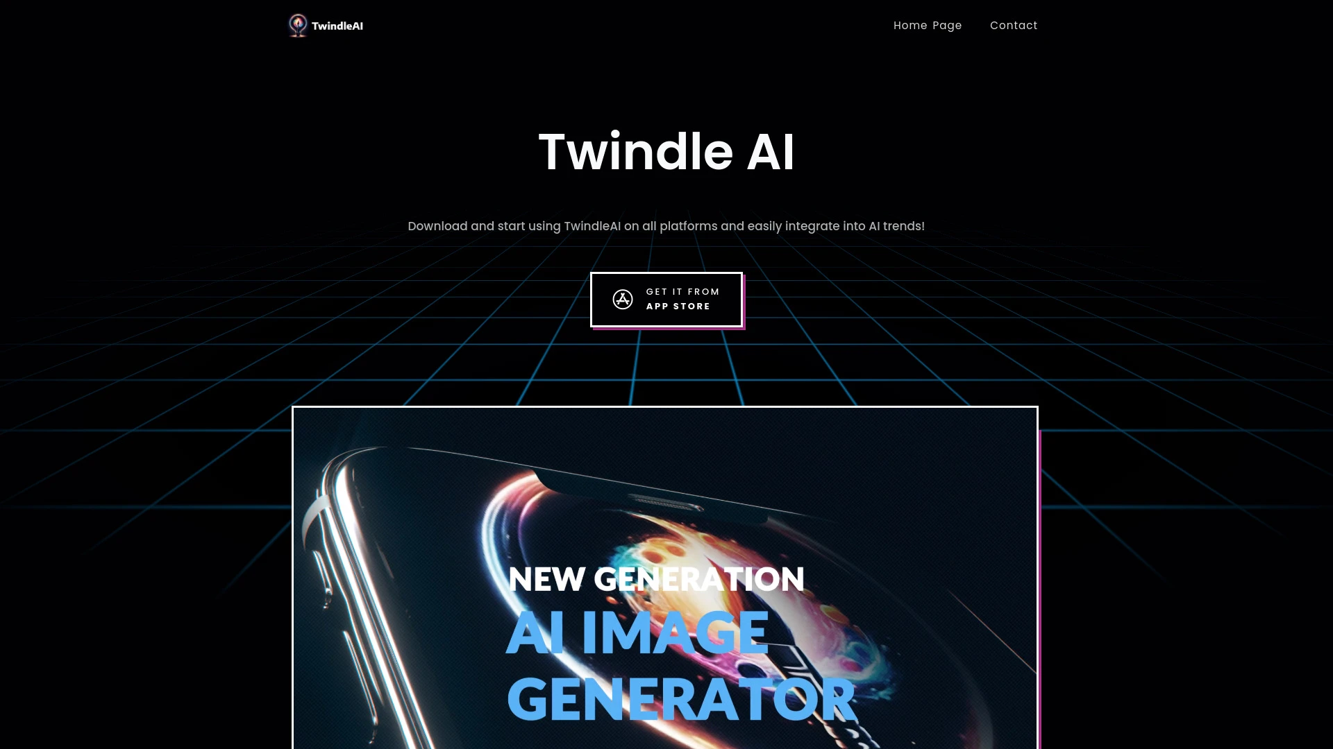 TwindleAI website preview