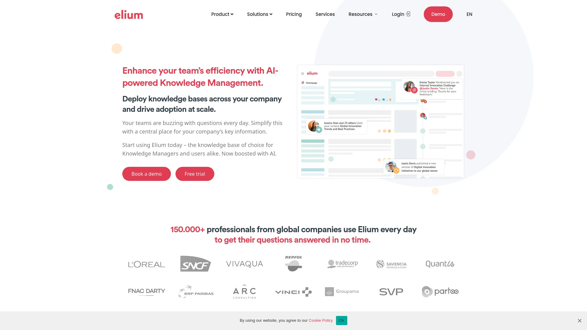 Elium website preview