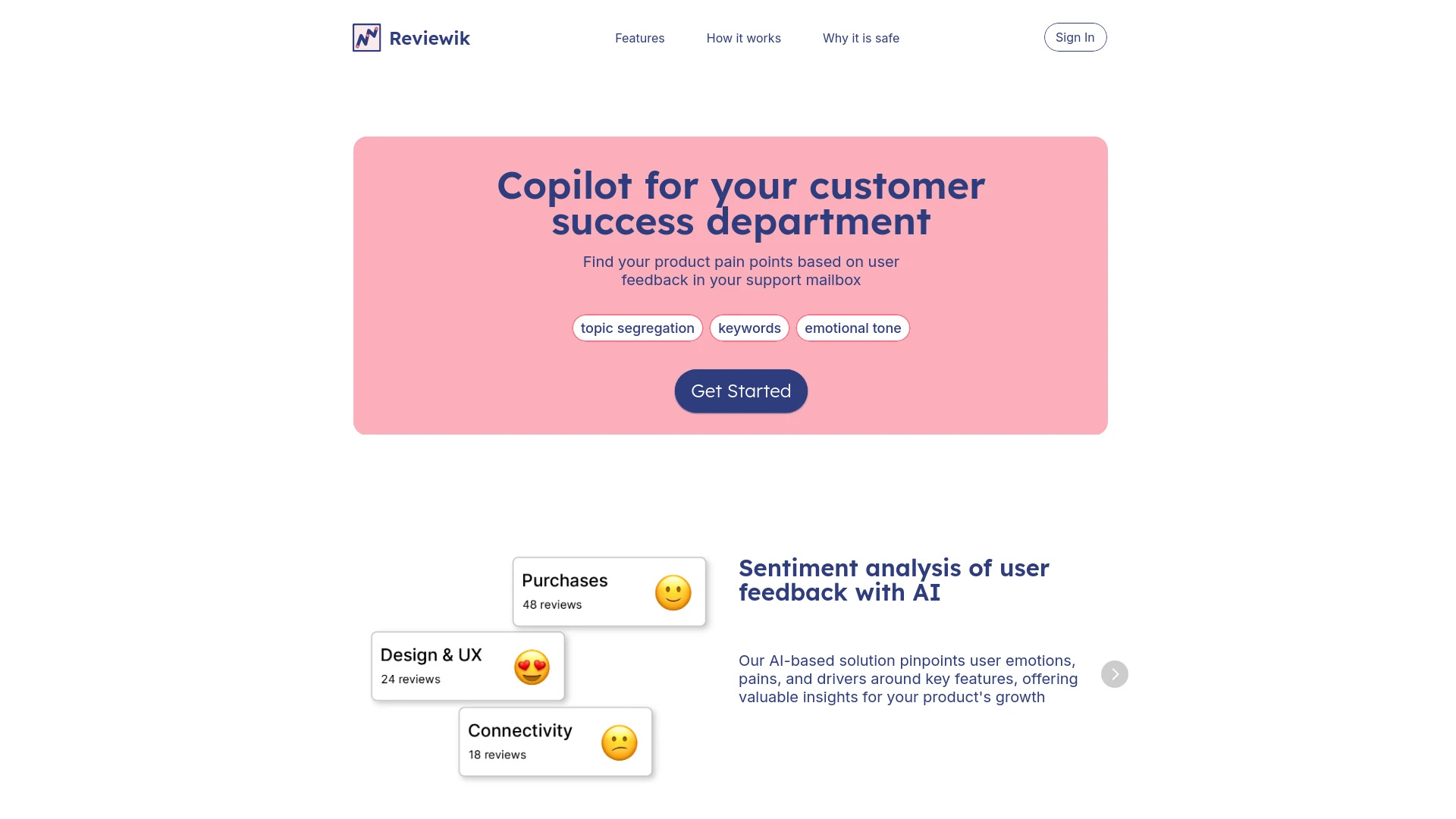 Reviewik website preview