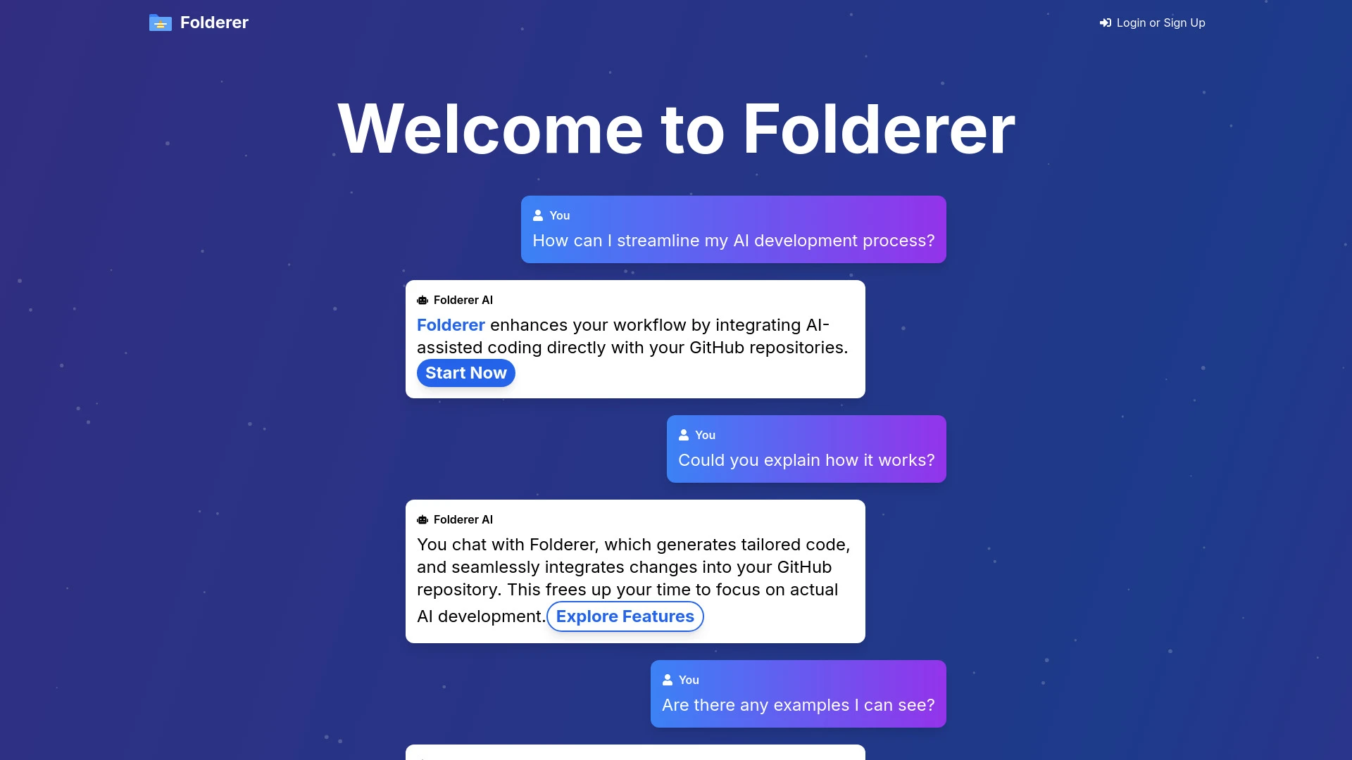 Folderer website preview