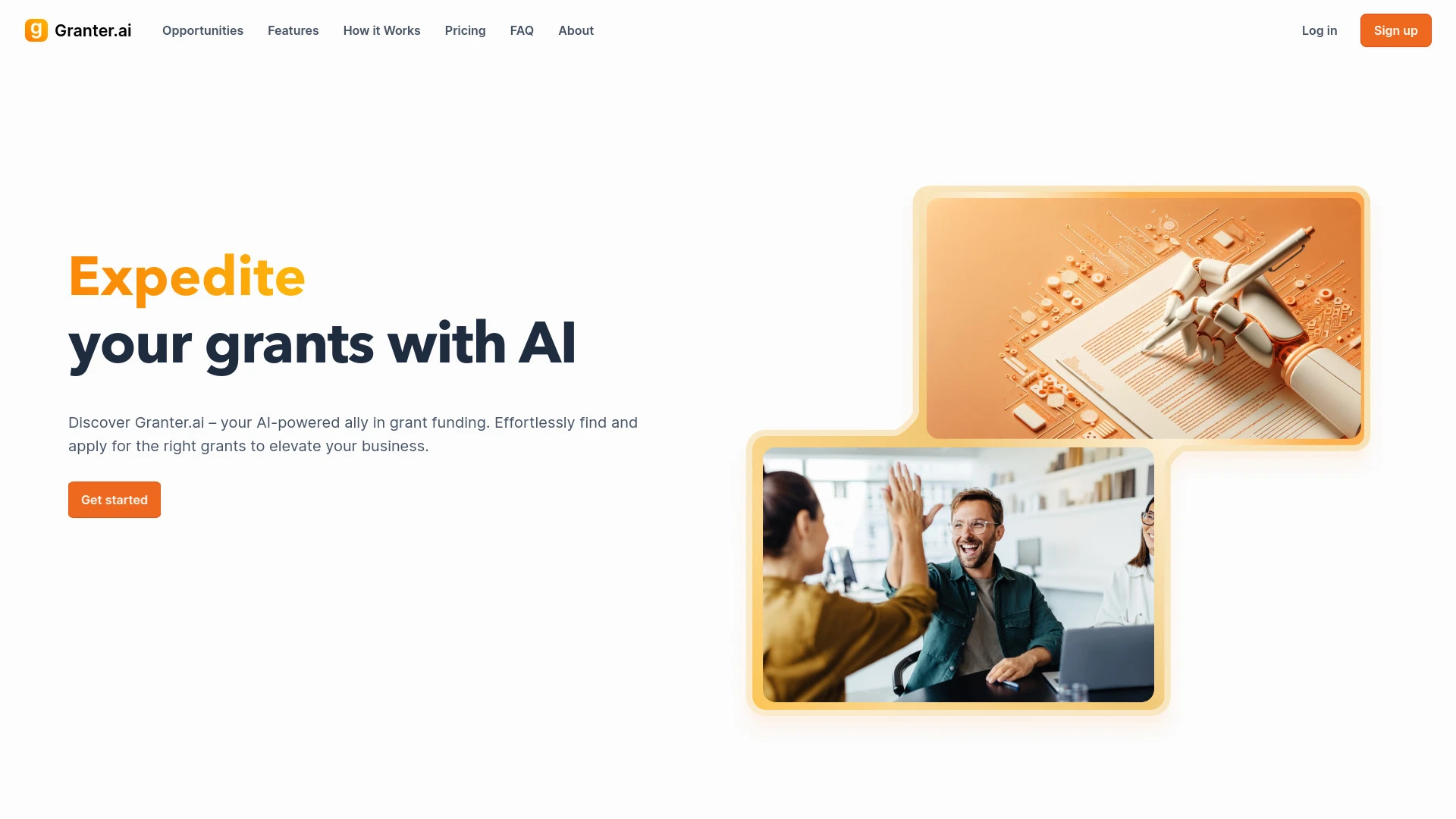 Granter.ai website preview