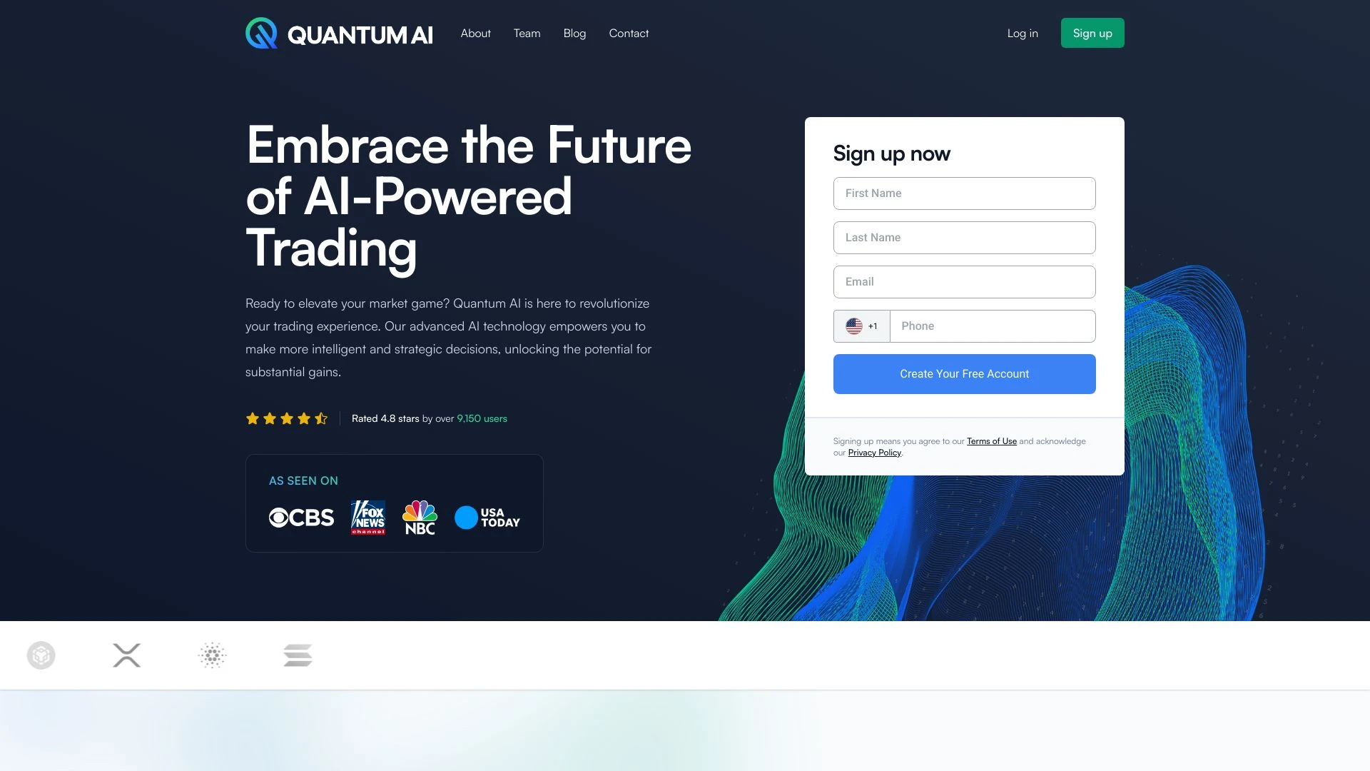 Quantum AI website preview