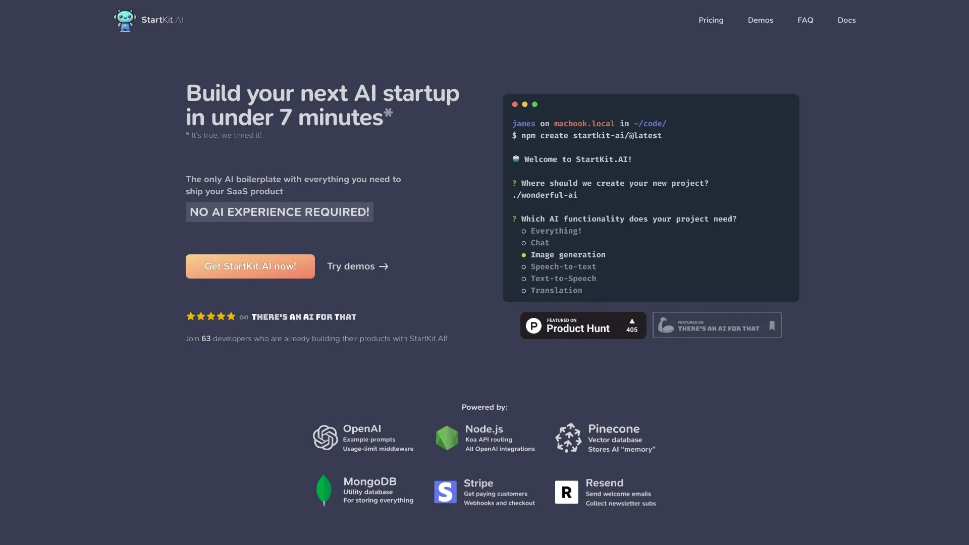 StartKit.AI website preview