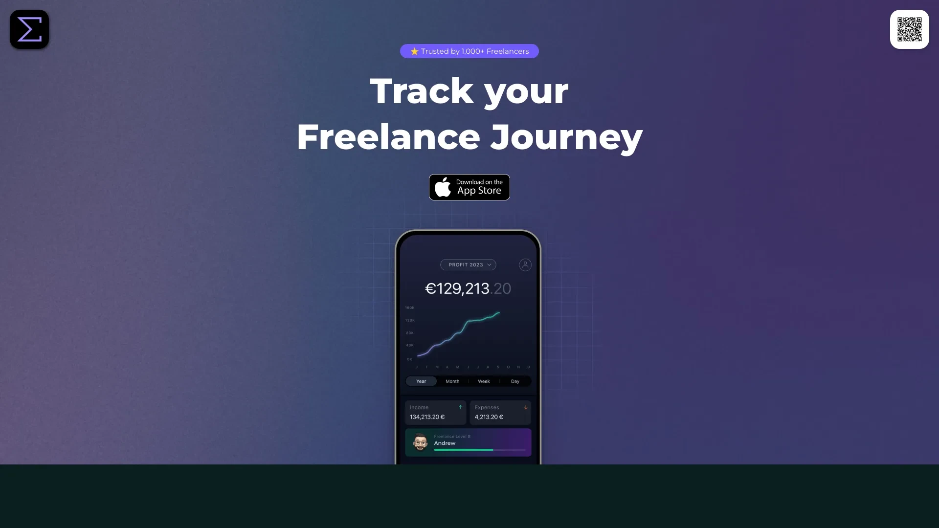 LANCE - Freelance Income & Expense Tracker App website preview