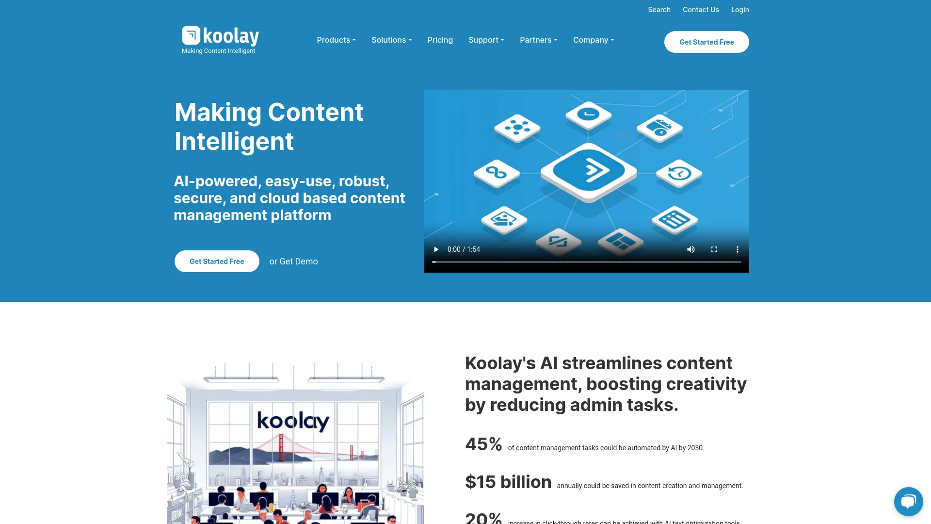 Koolay AI Platform website preview