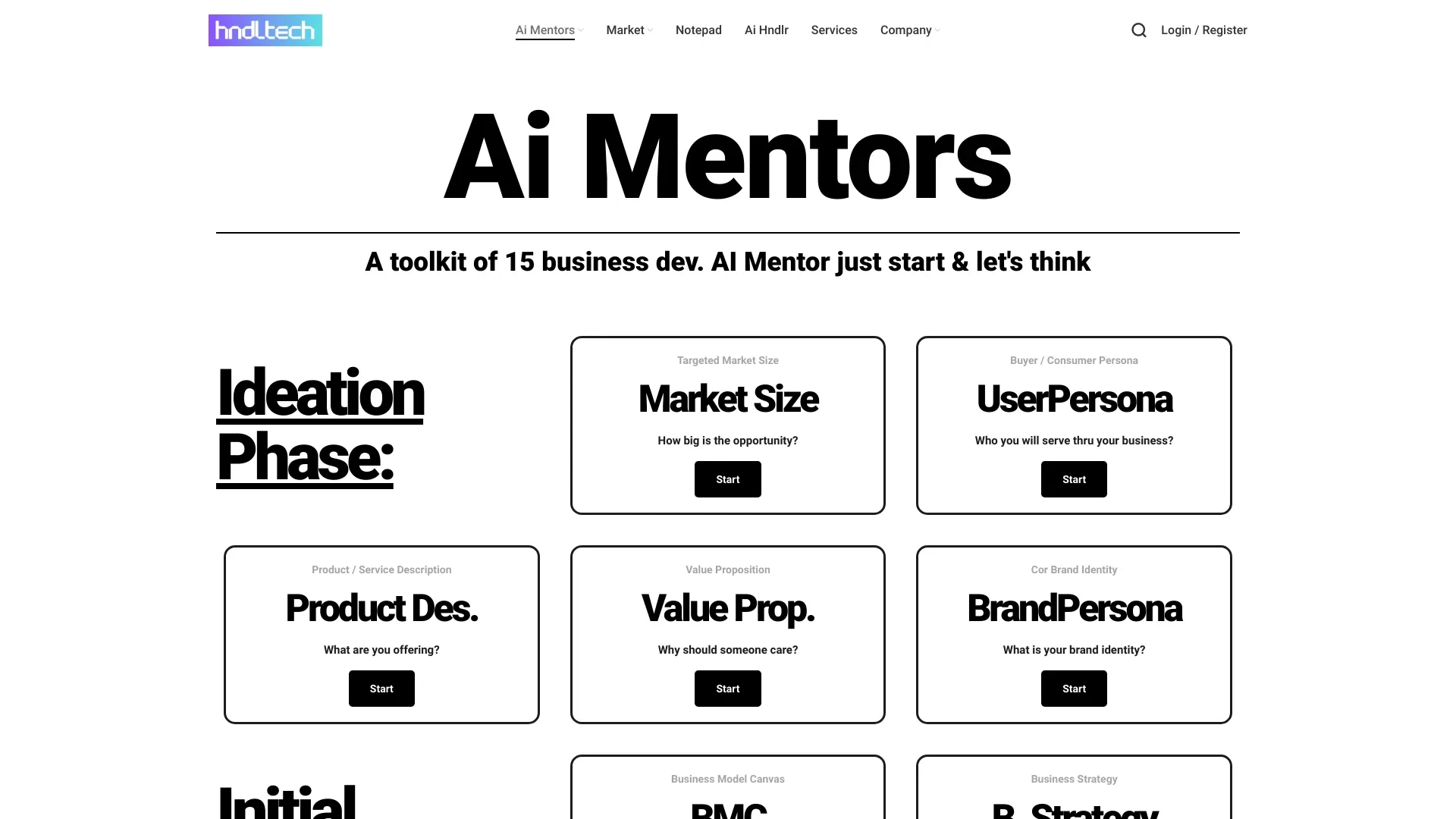 hndltech website preview