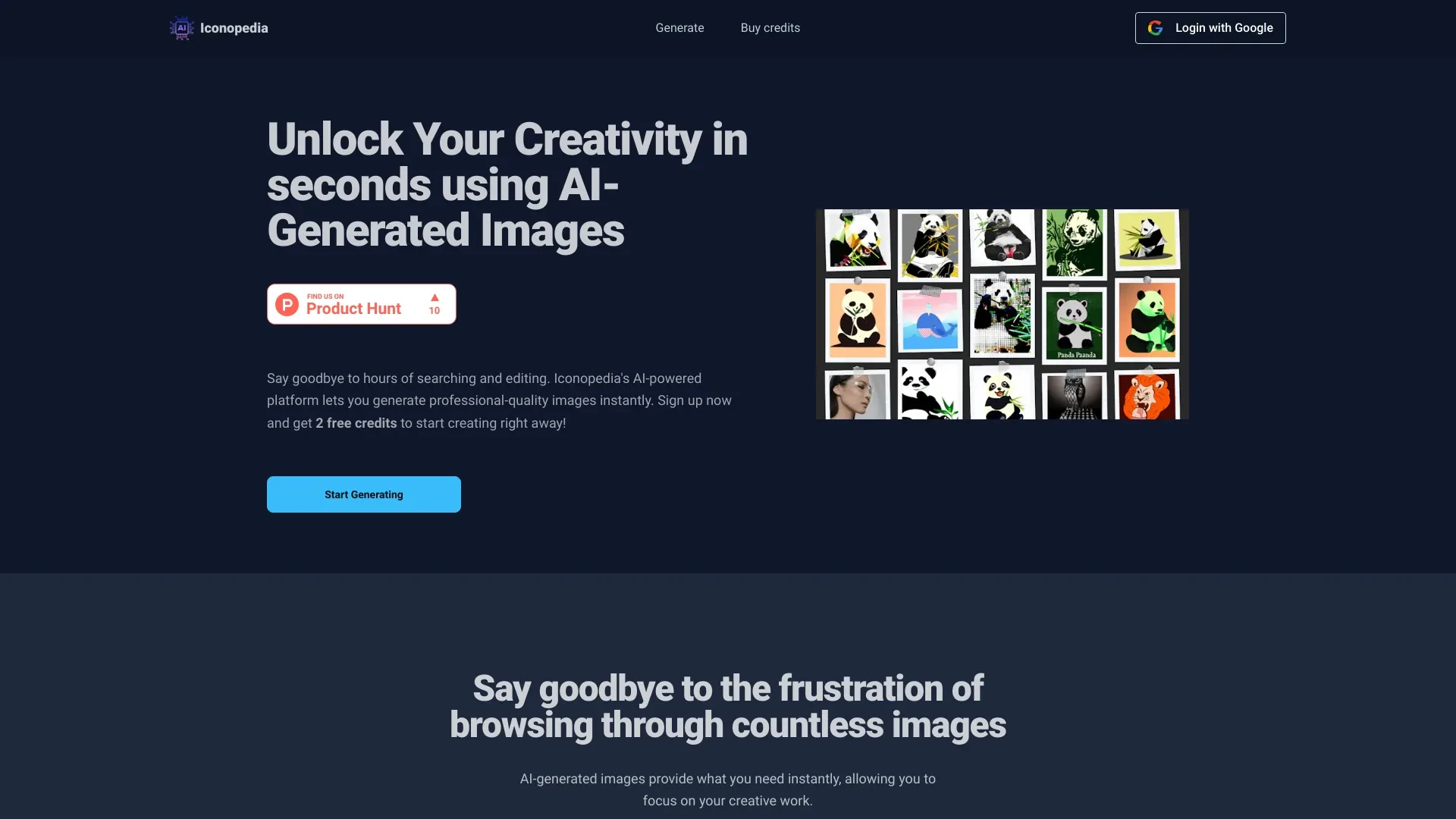 Iconopedia website preview