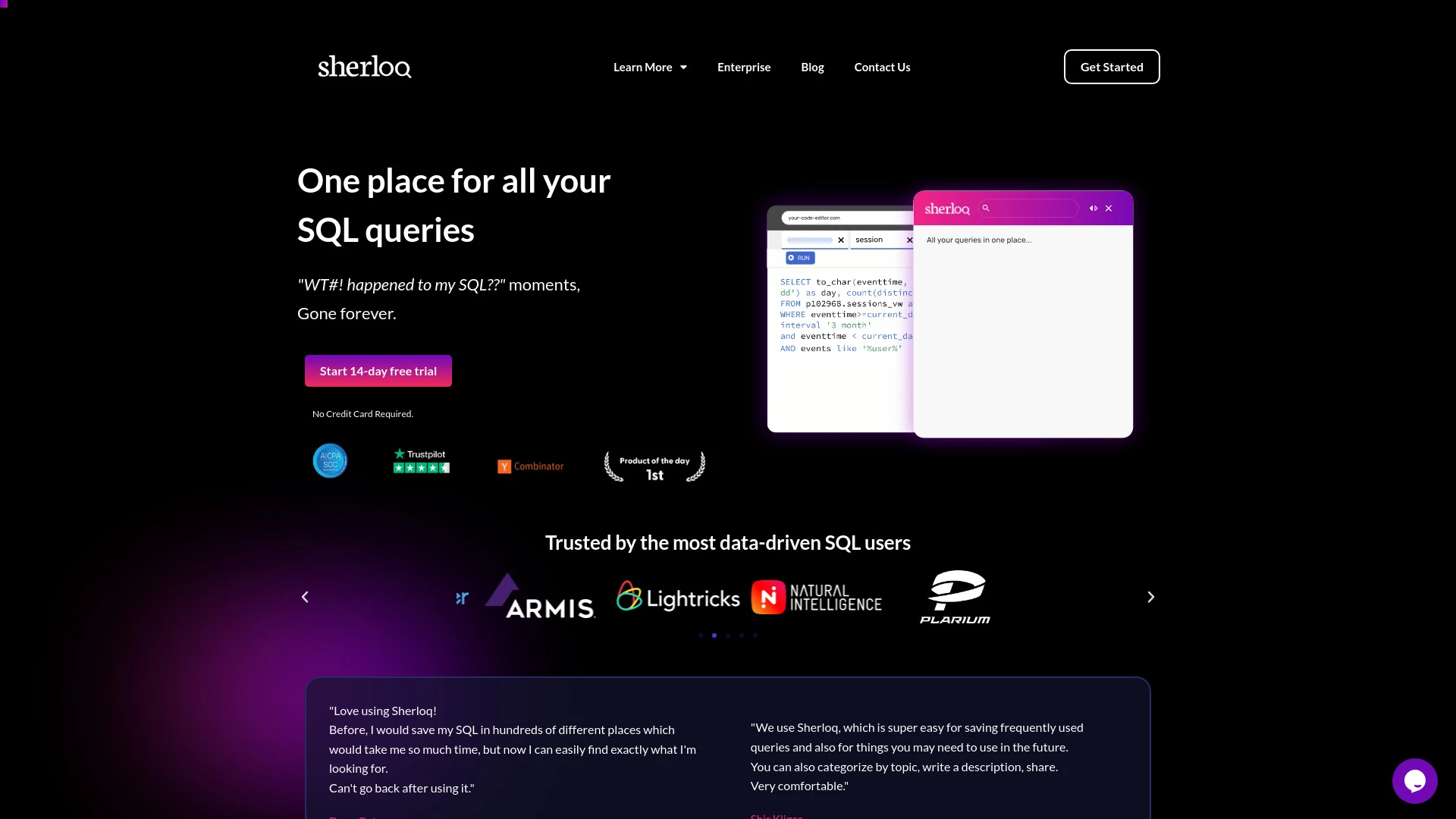 Sherloq website preview