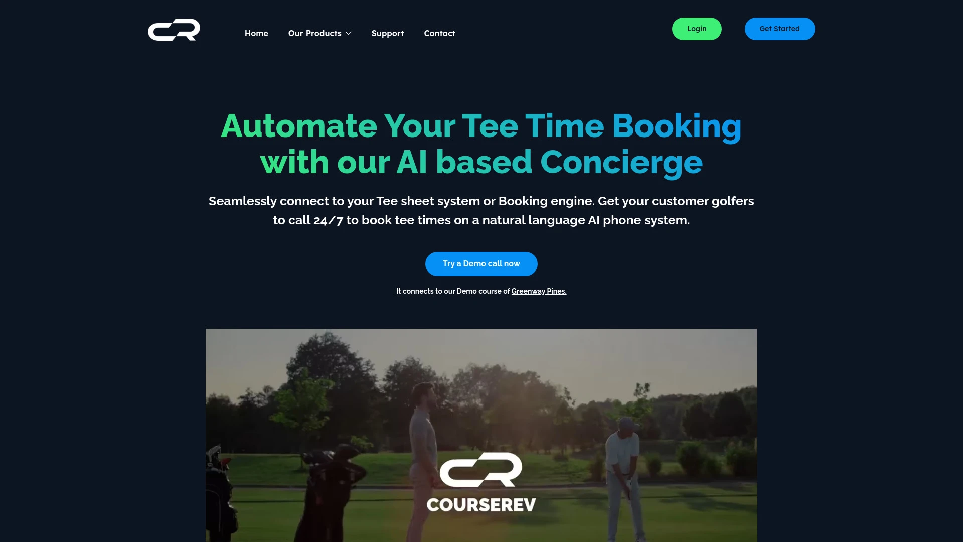 CourseRev.AI website preview