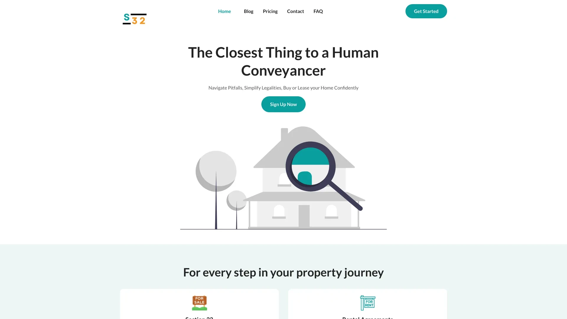 S32 AI Conveyancer website preview