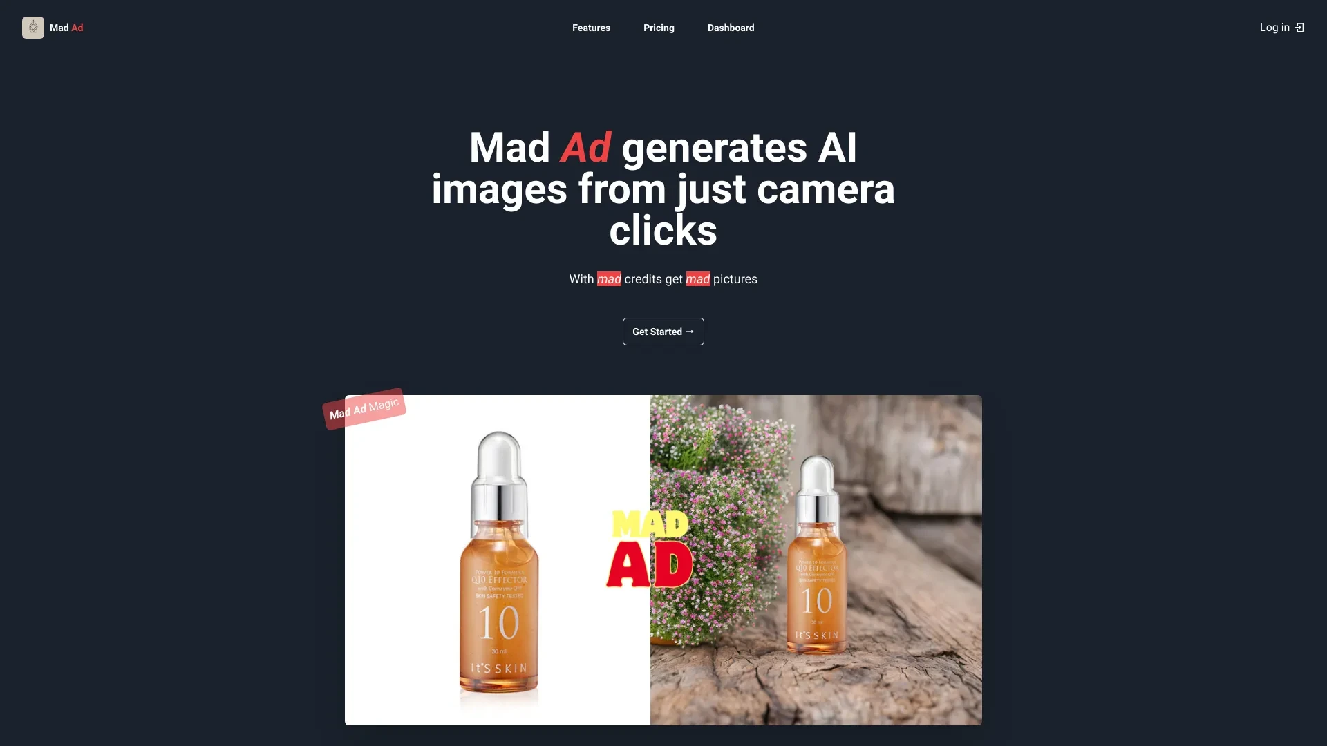 Mad Ad website preview