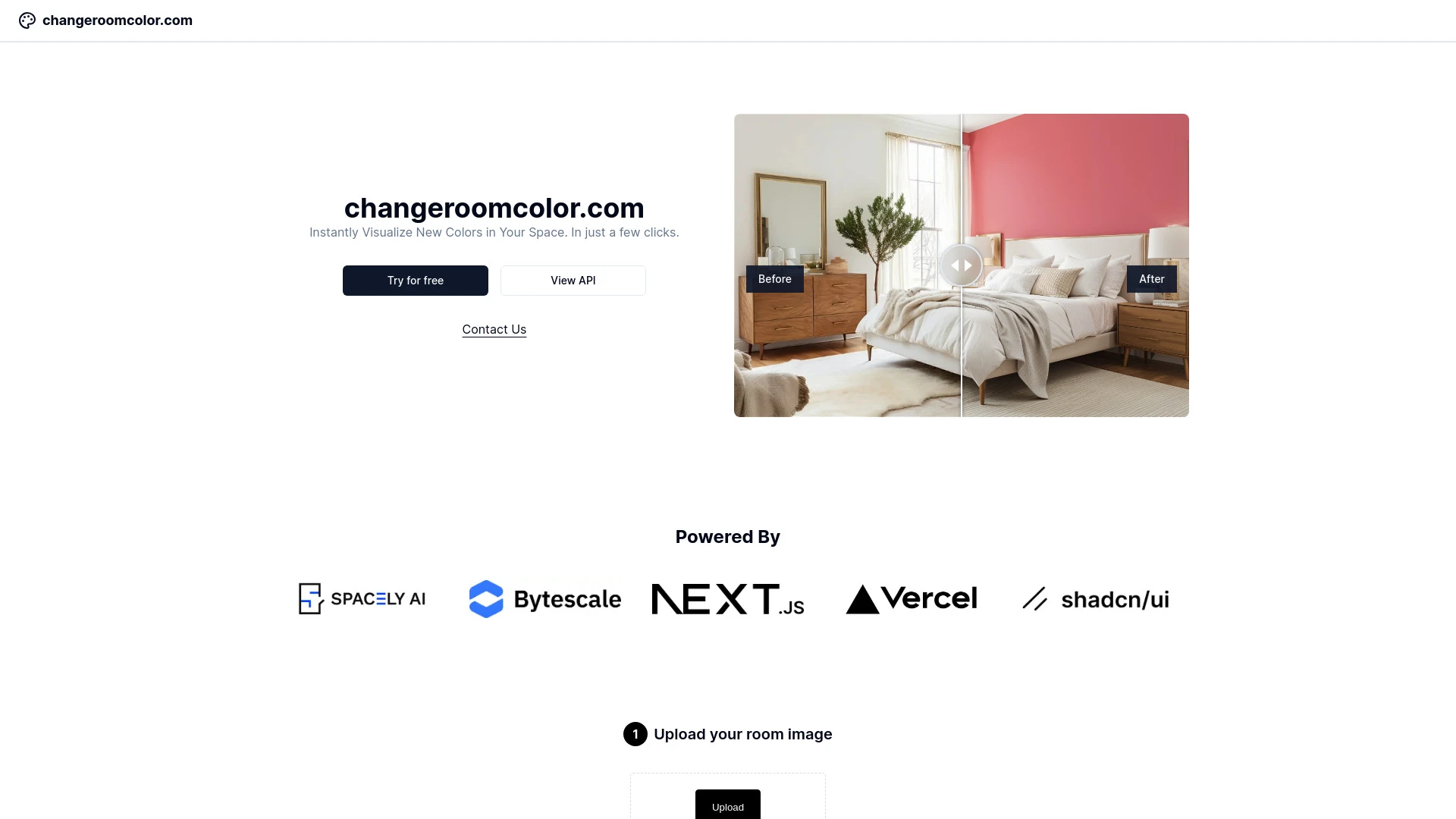 Change Room Color website preview