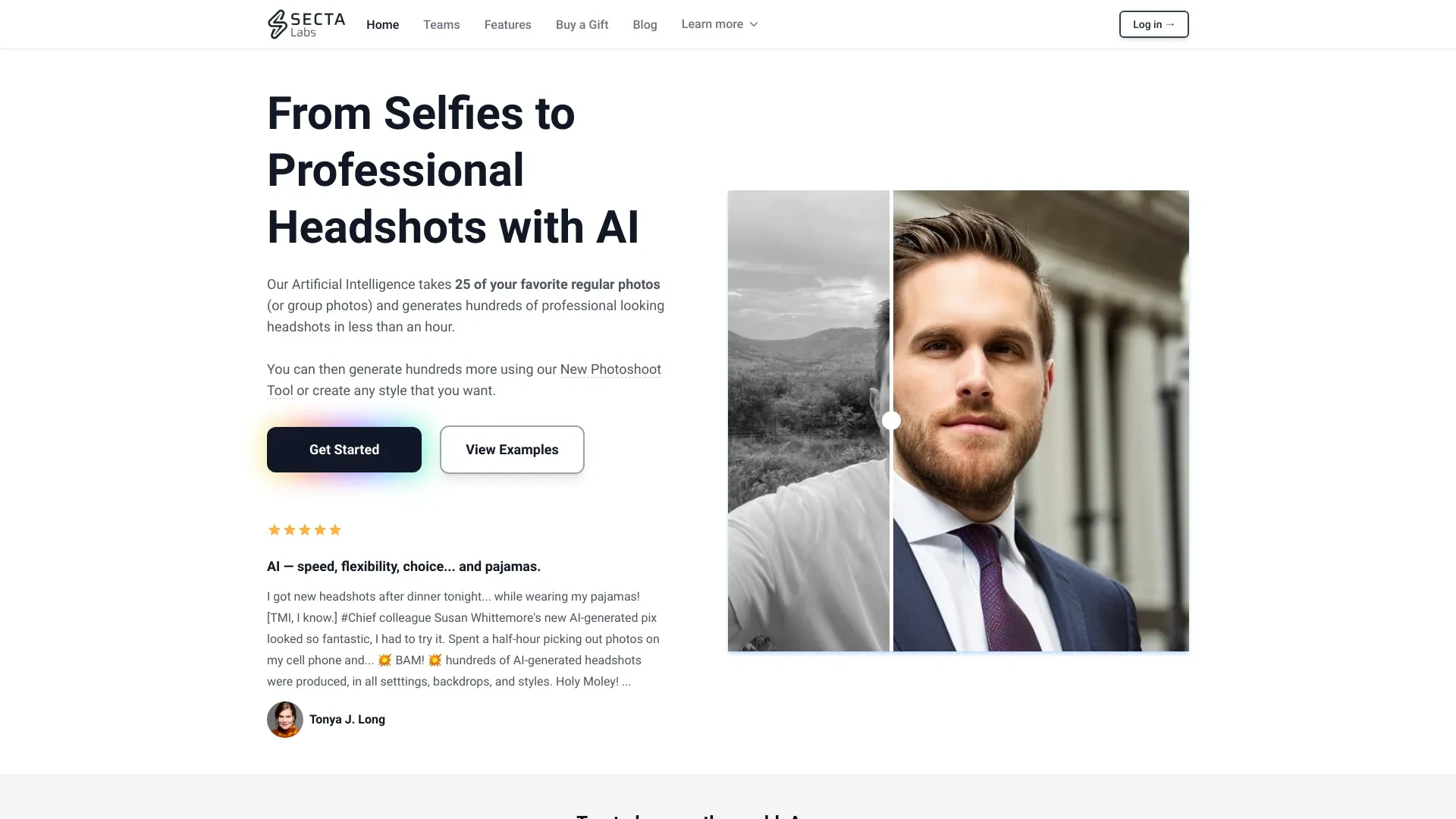 Secta Labs website preview