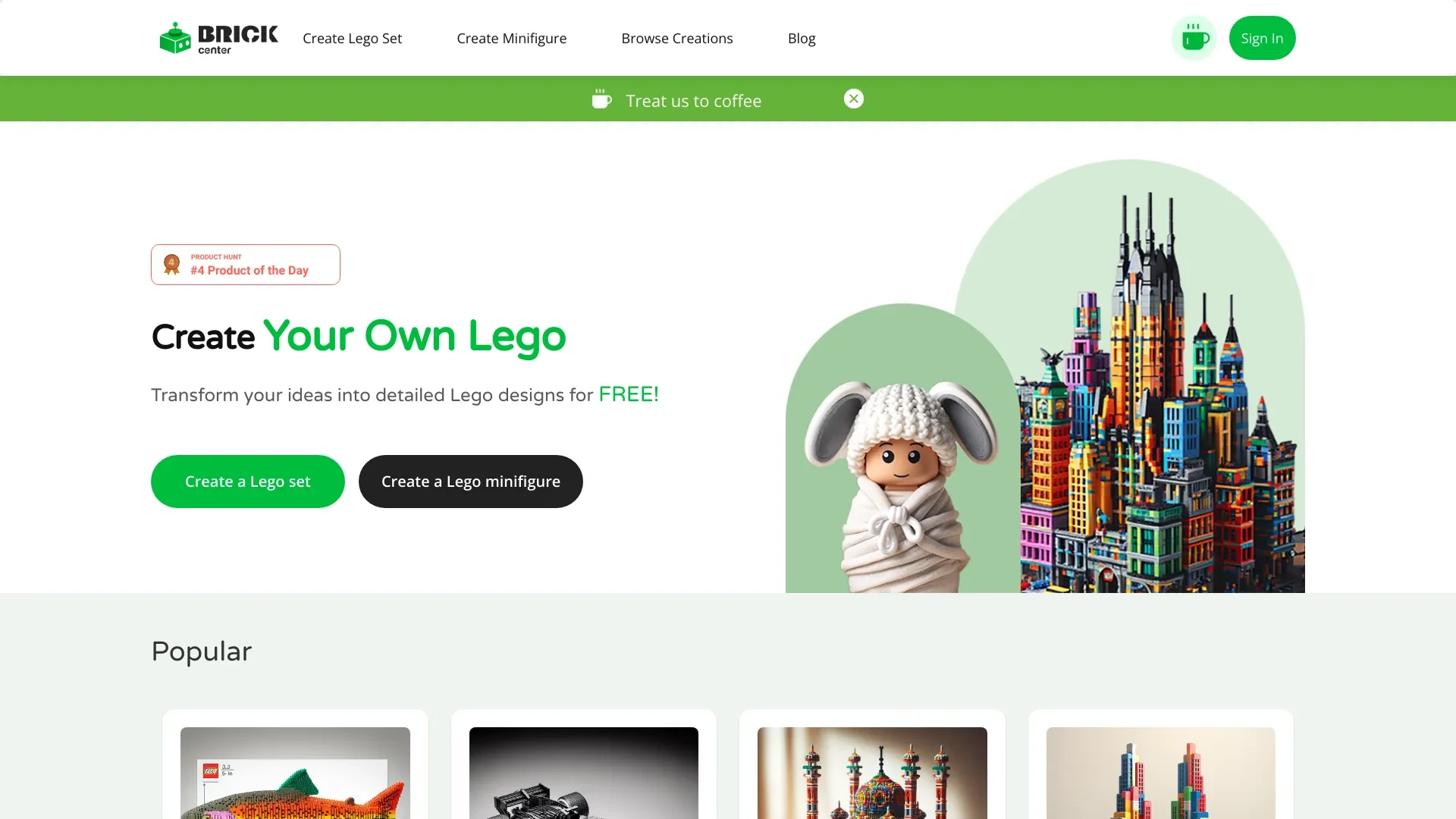 BrickCenter website preview