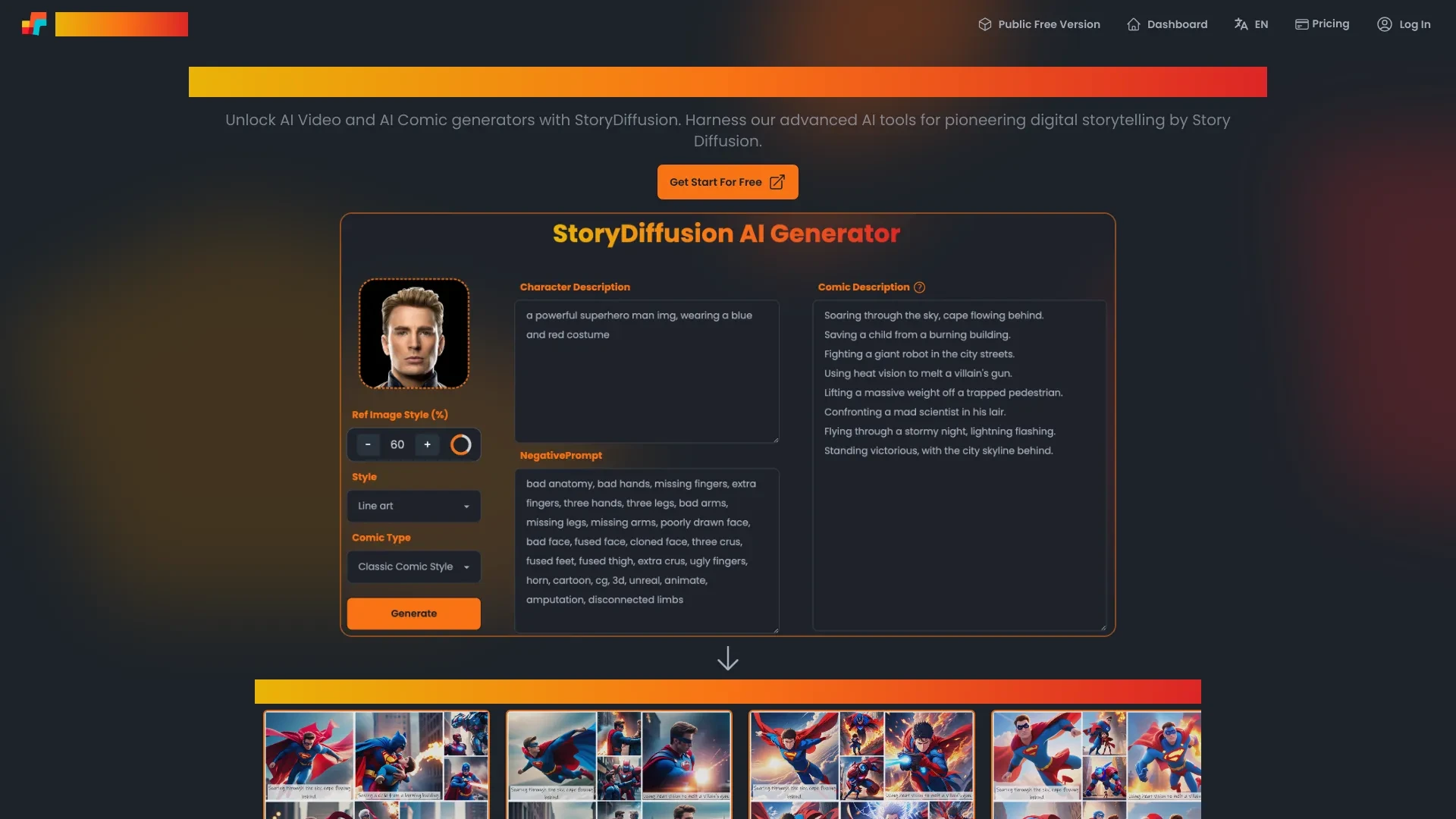 StoryDiffusion website preview