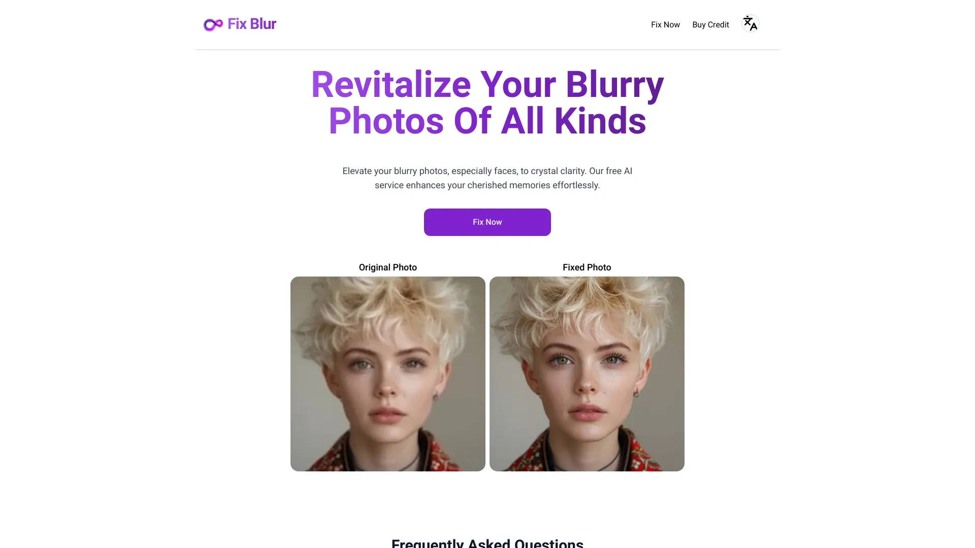 Fix Blur website preview