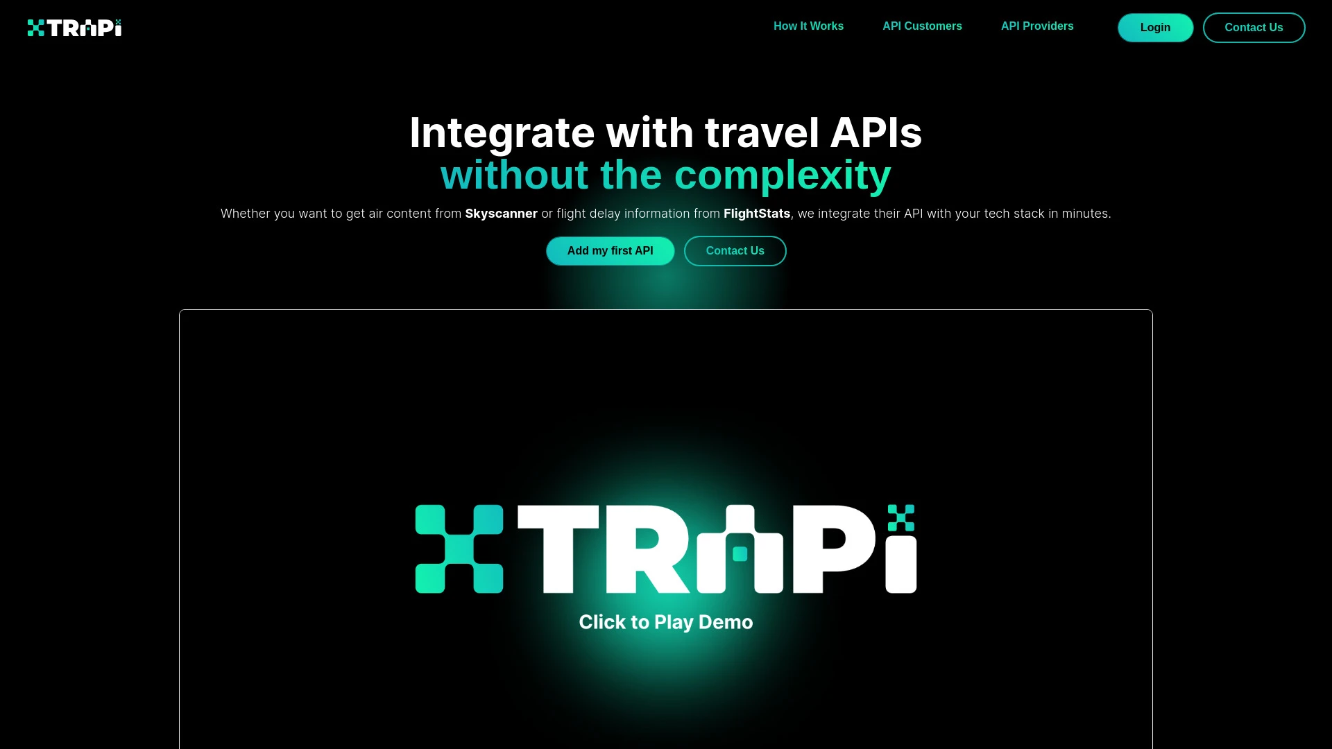 TrAPI website preview