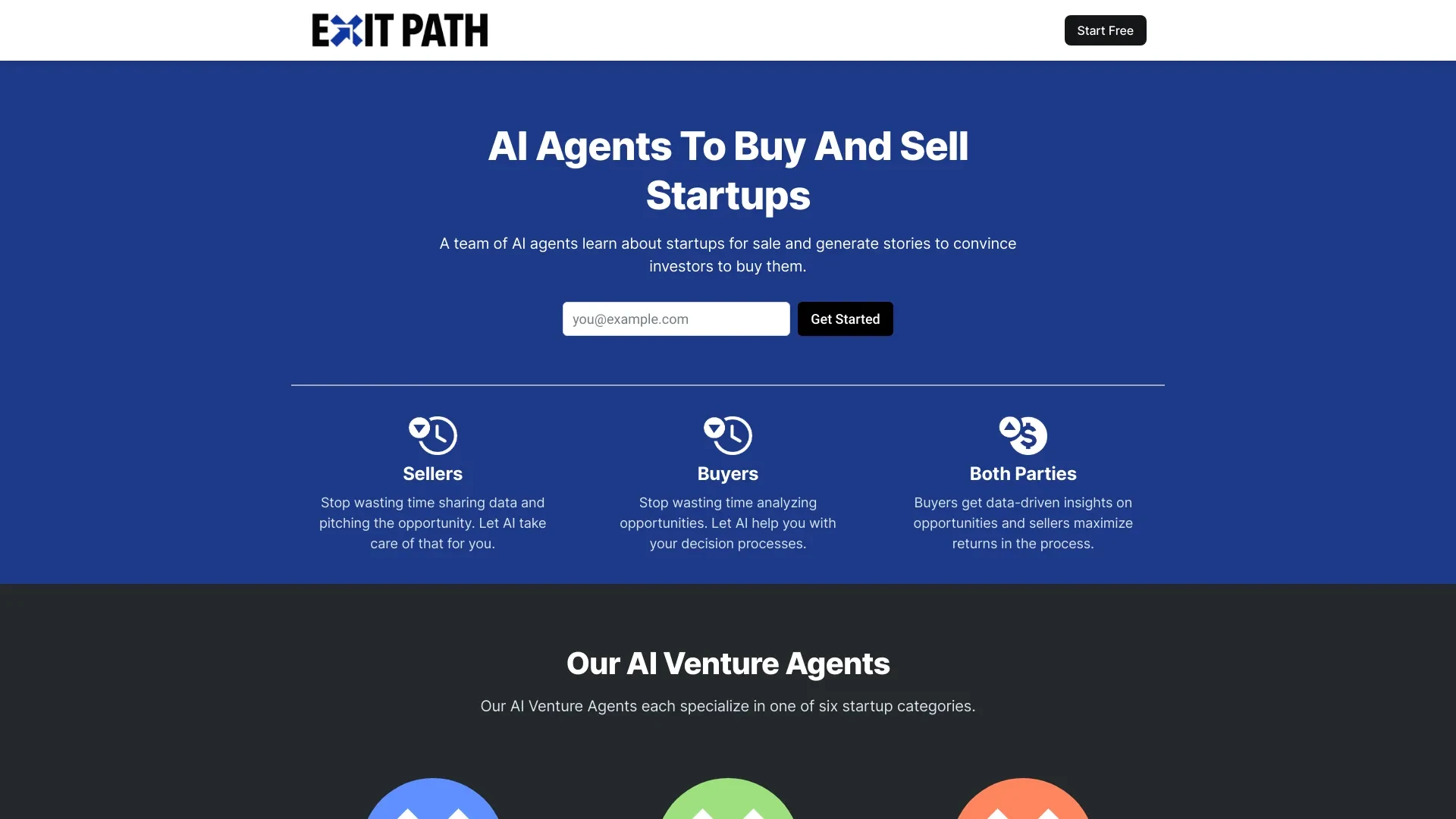 Exit Path website preview