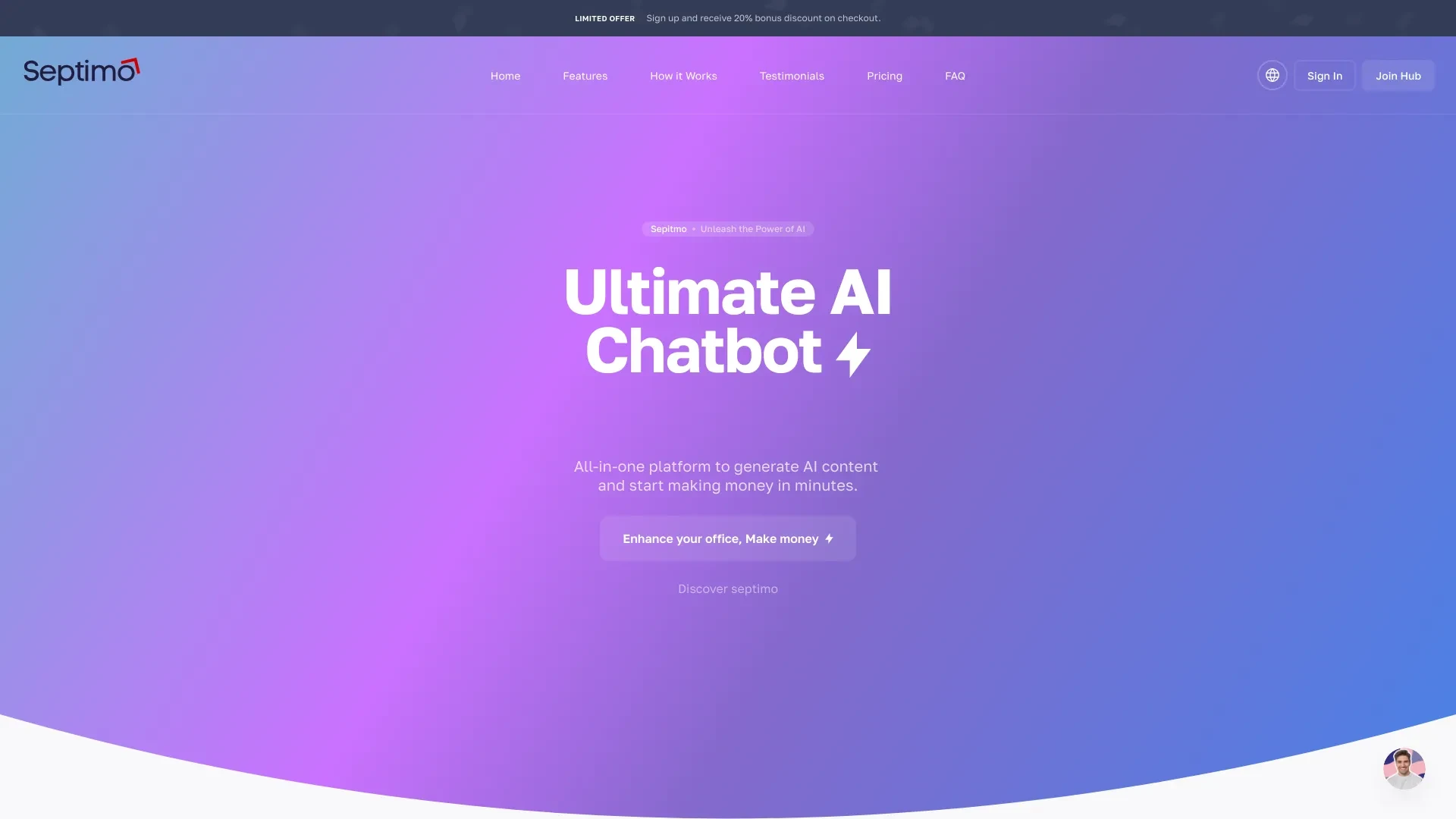 Septimo website preview