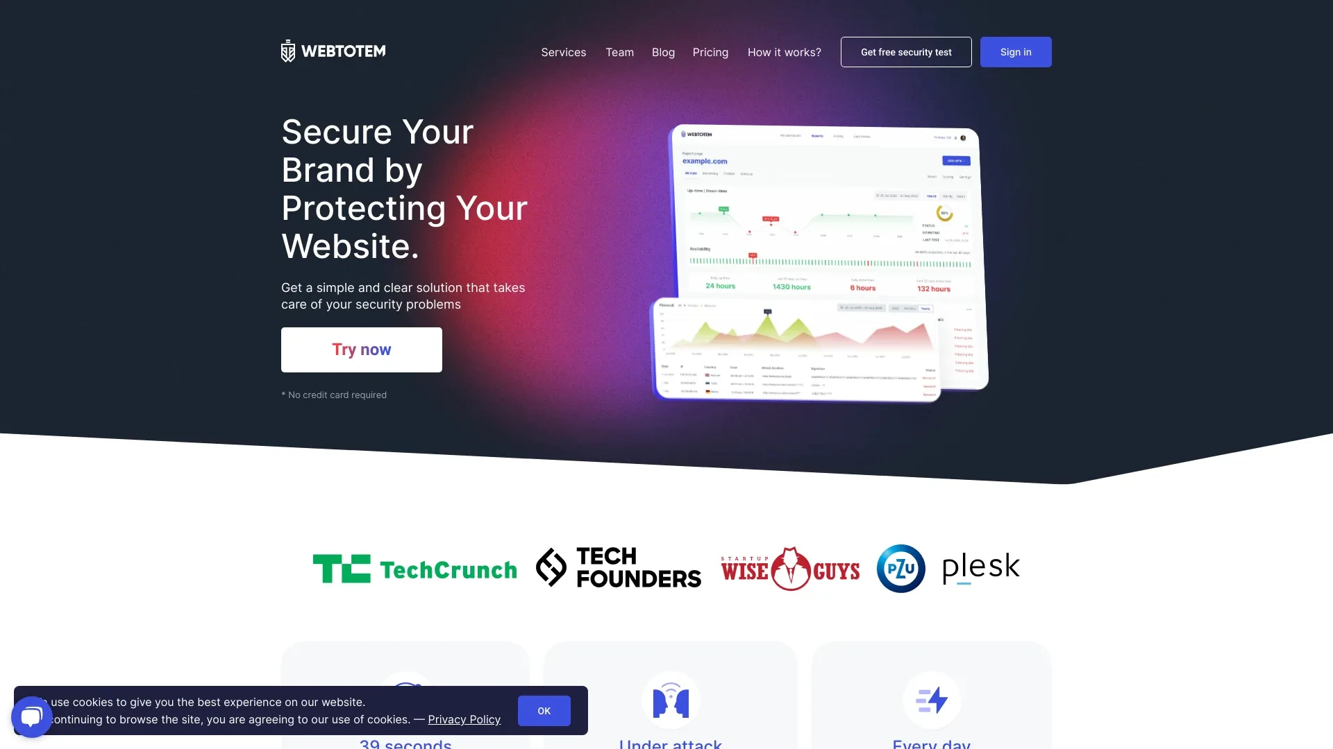 WebTotem website preview