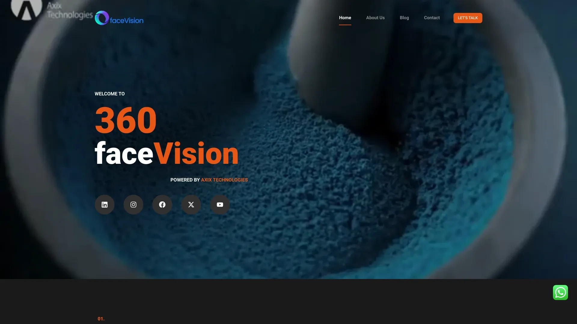 360 FaceVision website preview