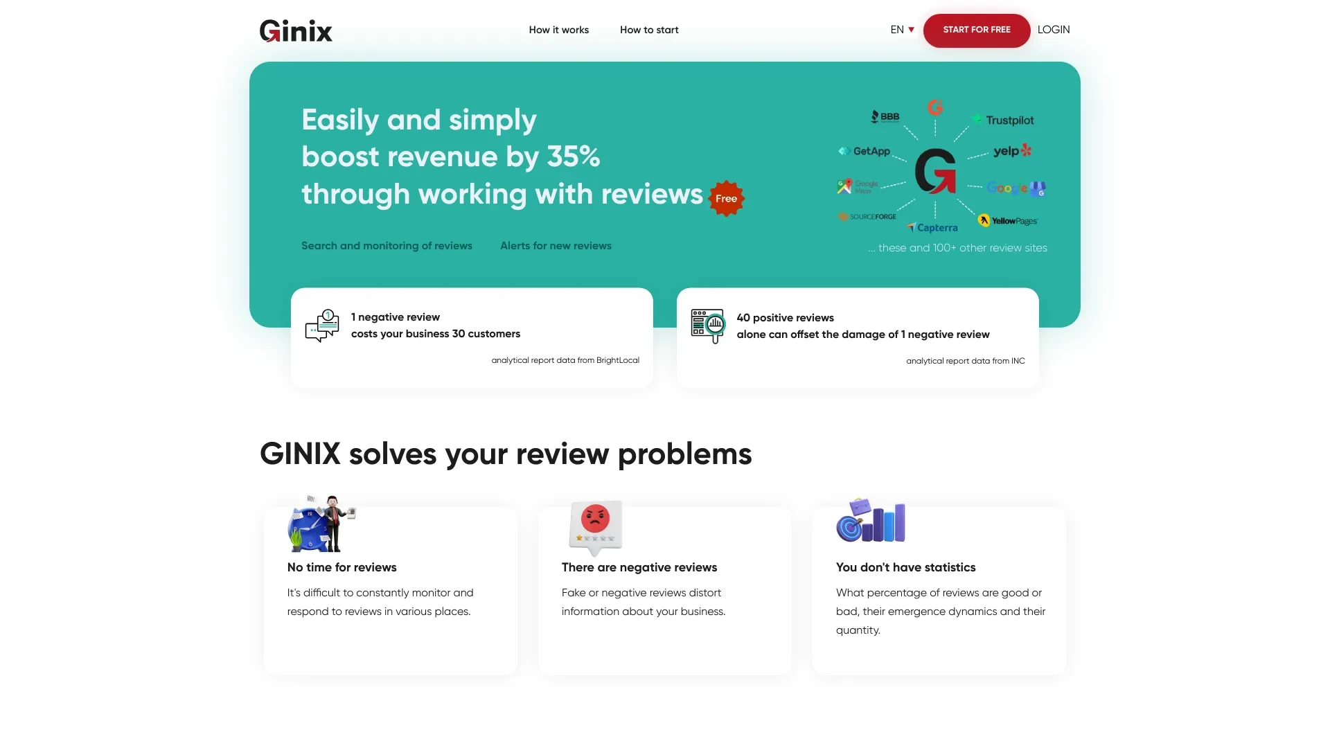 GINIX website preview