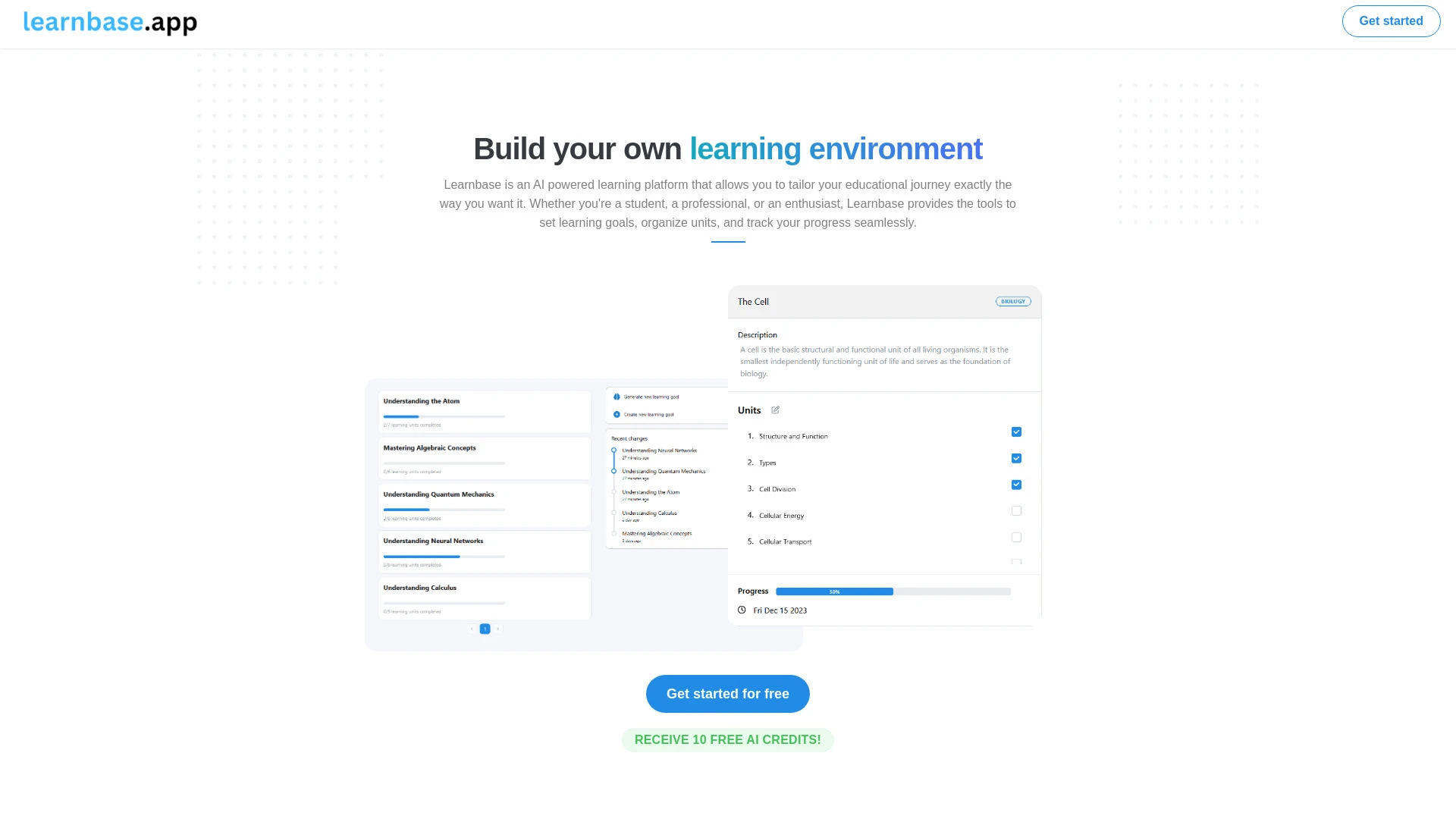 Learnbase website preview