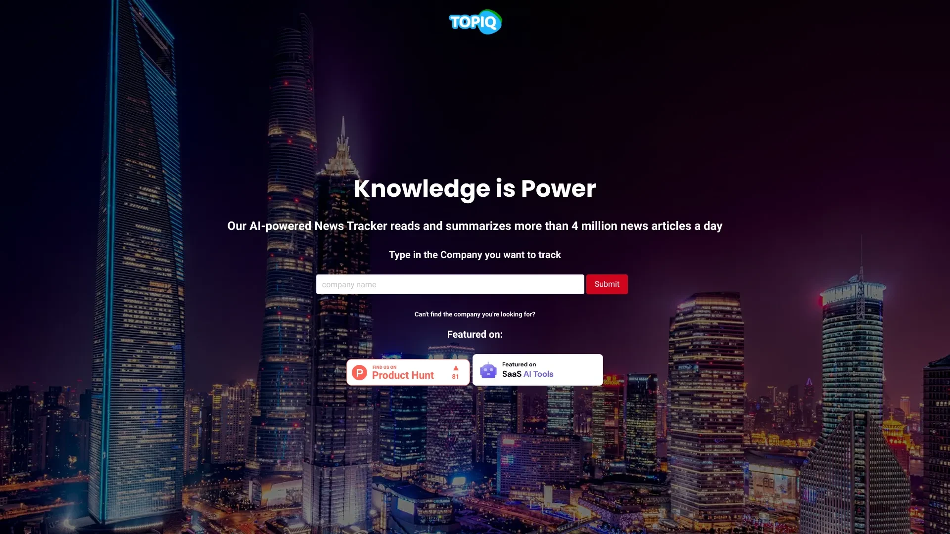 TOPIQ website preview