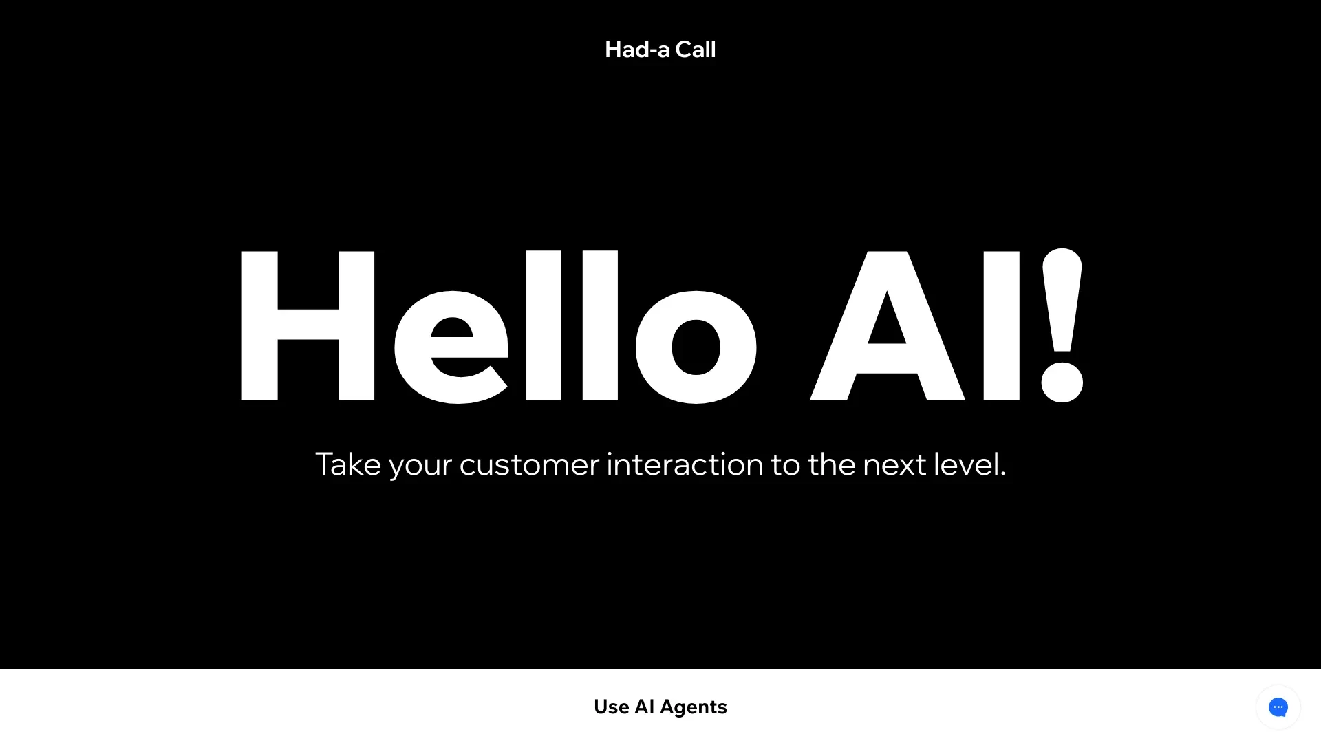 Had-a Call website preview