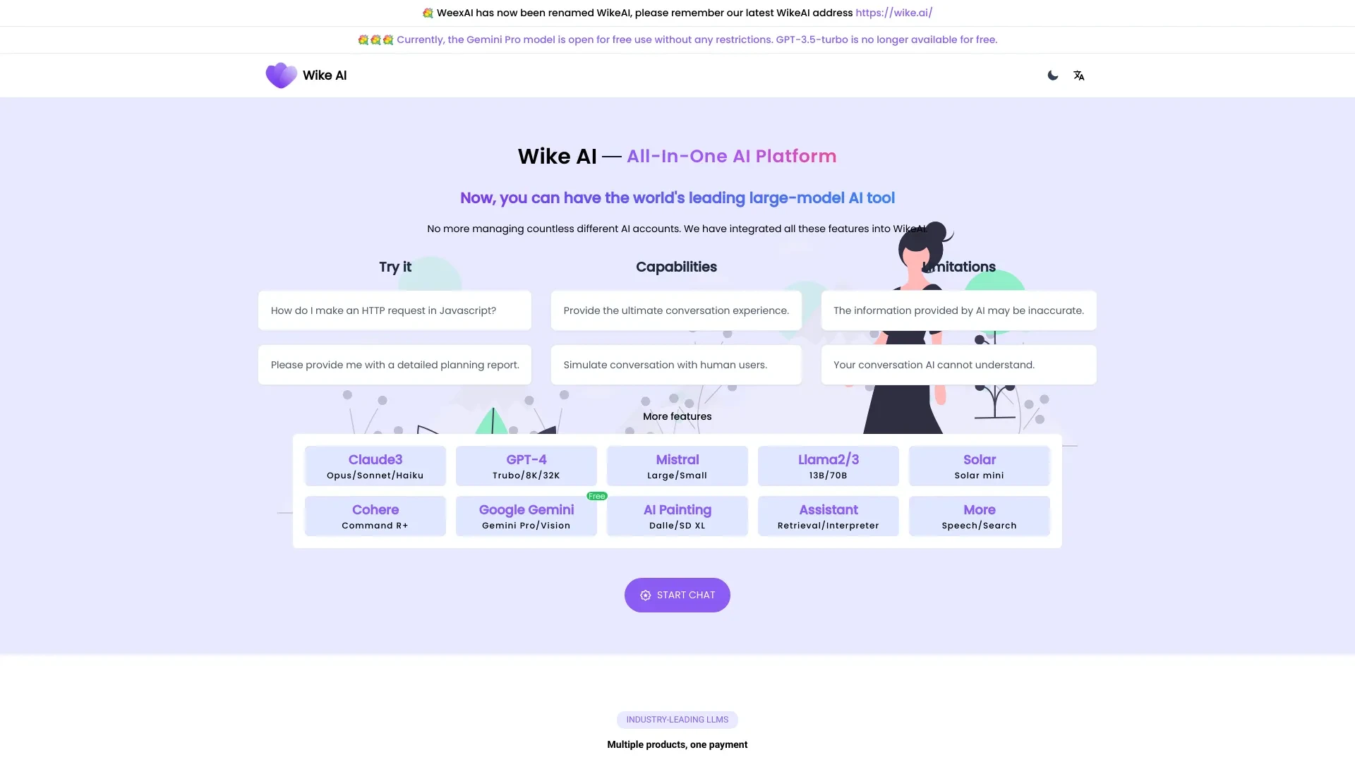 Weex AI website preview