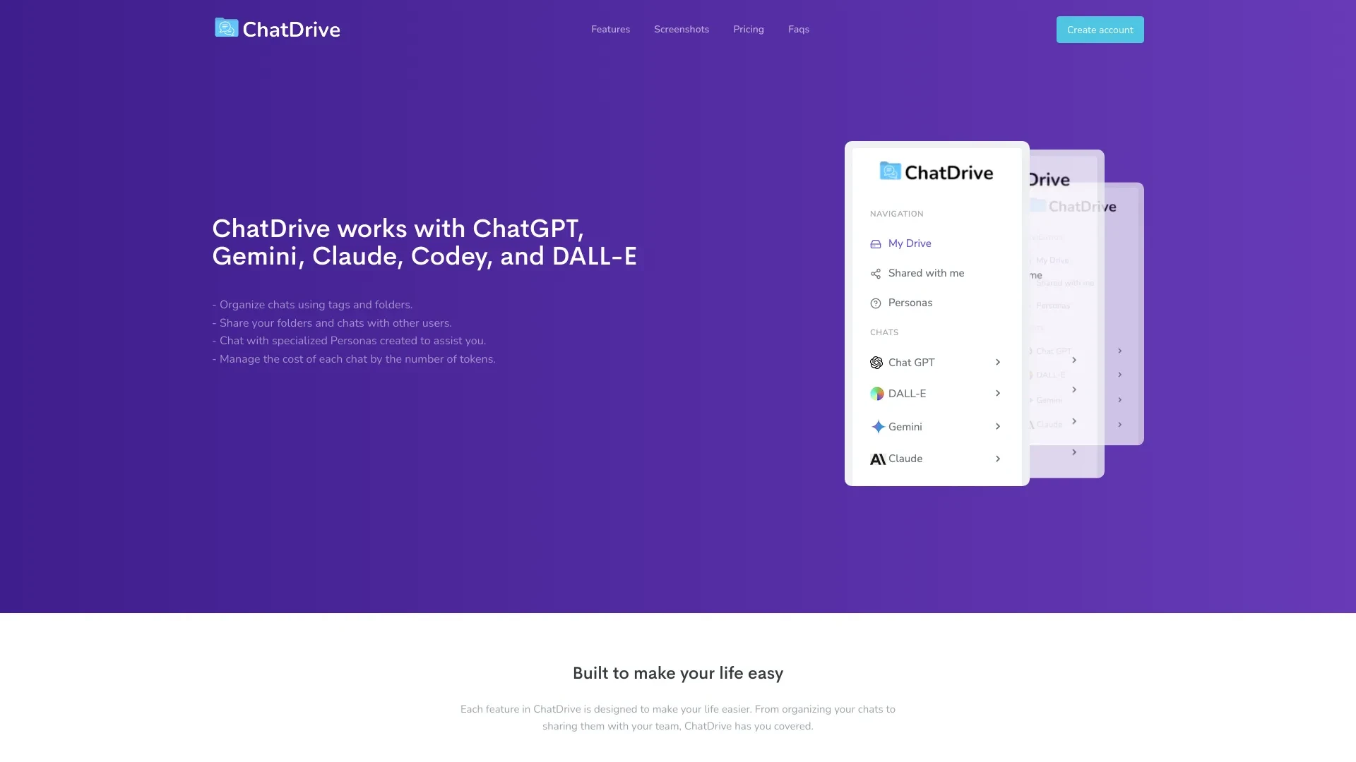 ChatDrive website preview